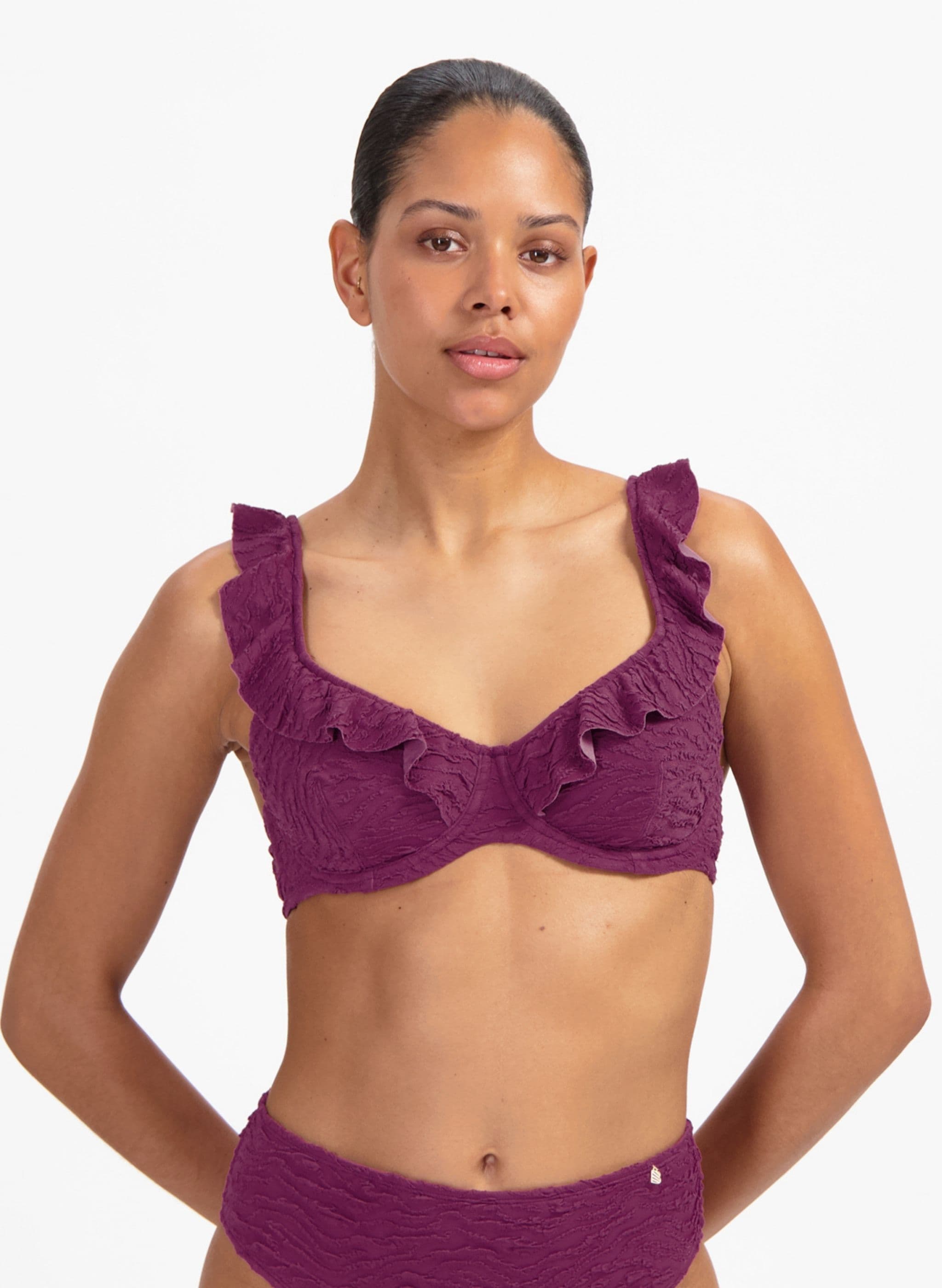 Niet voorgevormde Bikinitop - Violet