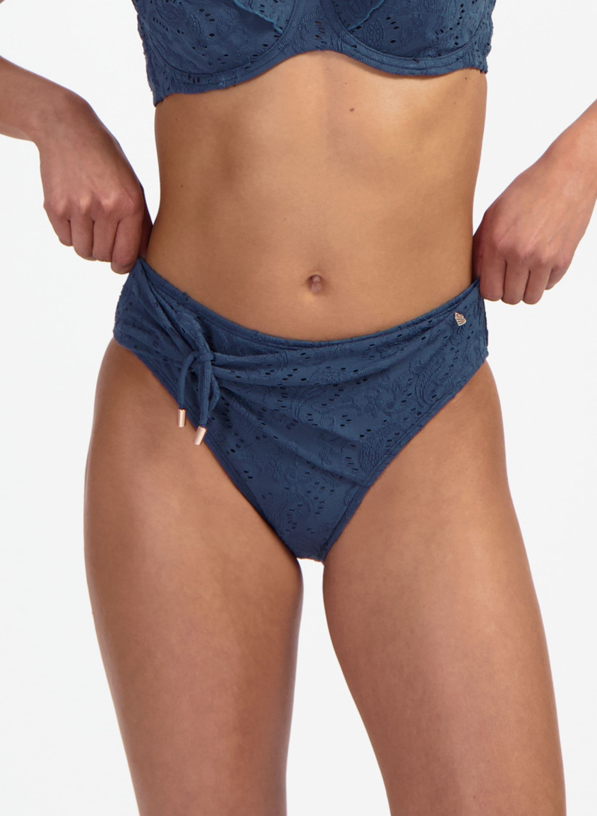 Mid Bikinibroekje - Grijsblauw