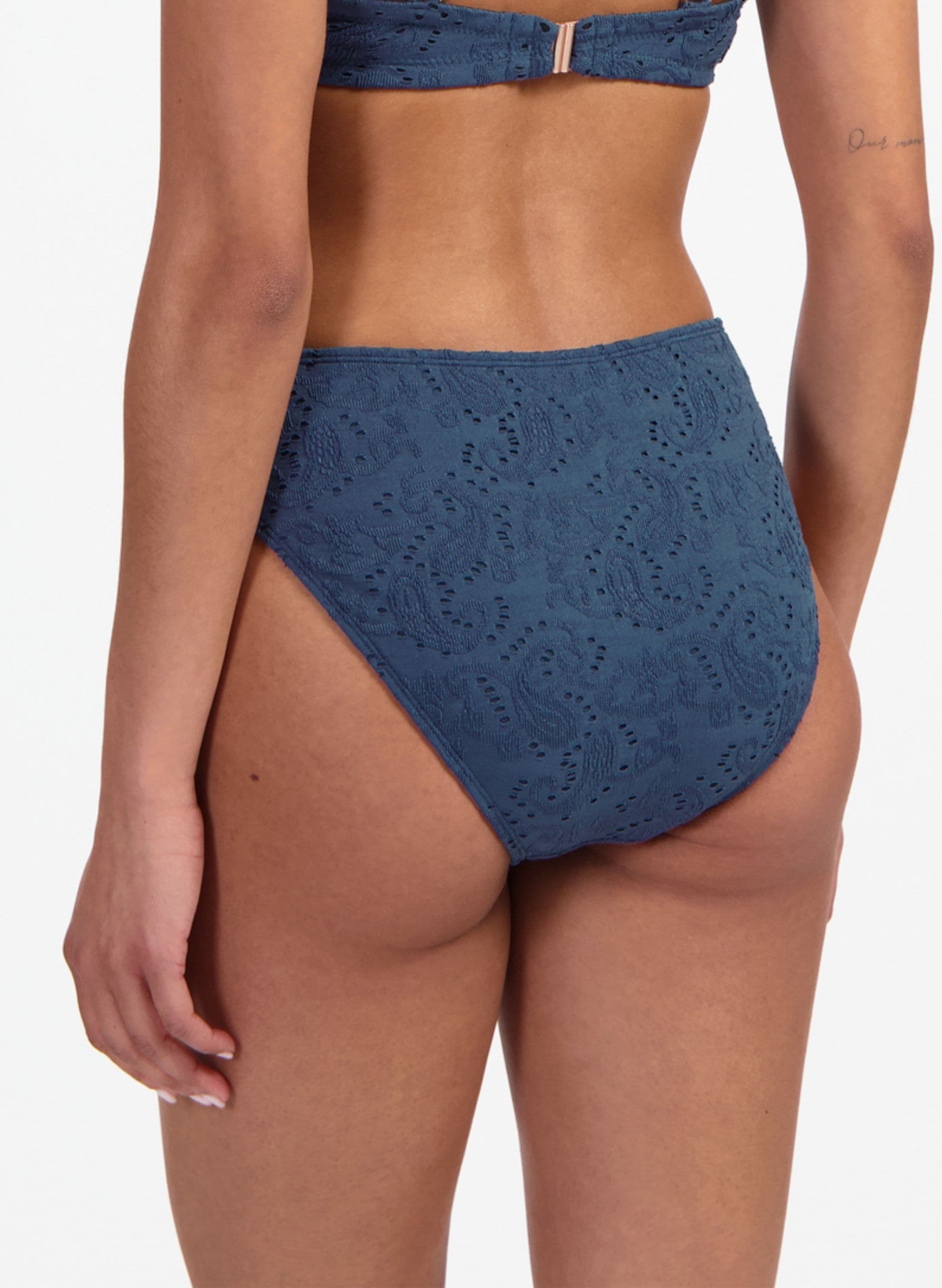 Mid Bikinibroekje - Grijsblauw