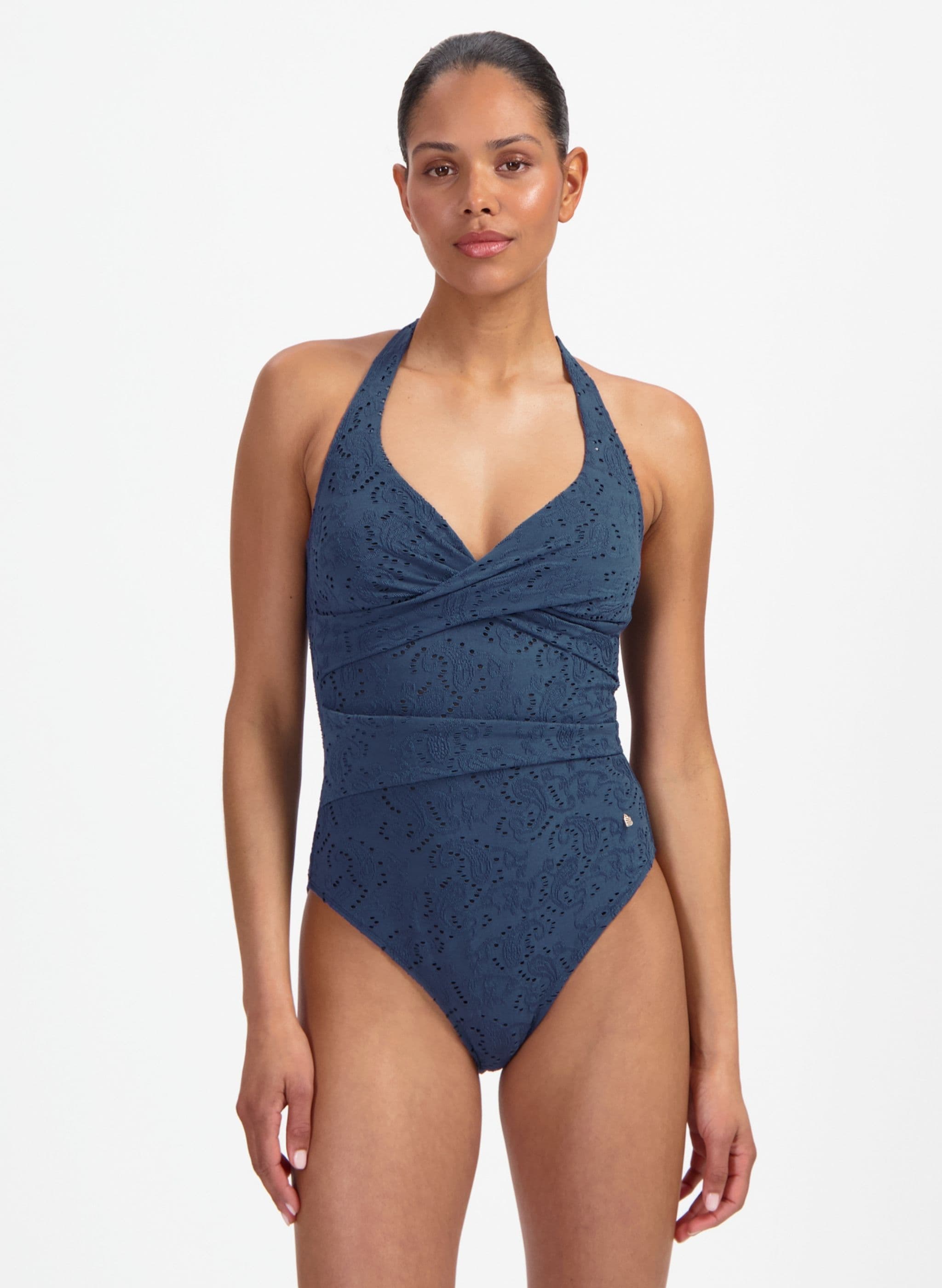 Voorgevormde Badpak - Grijsblauw