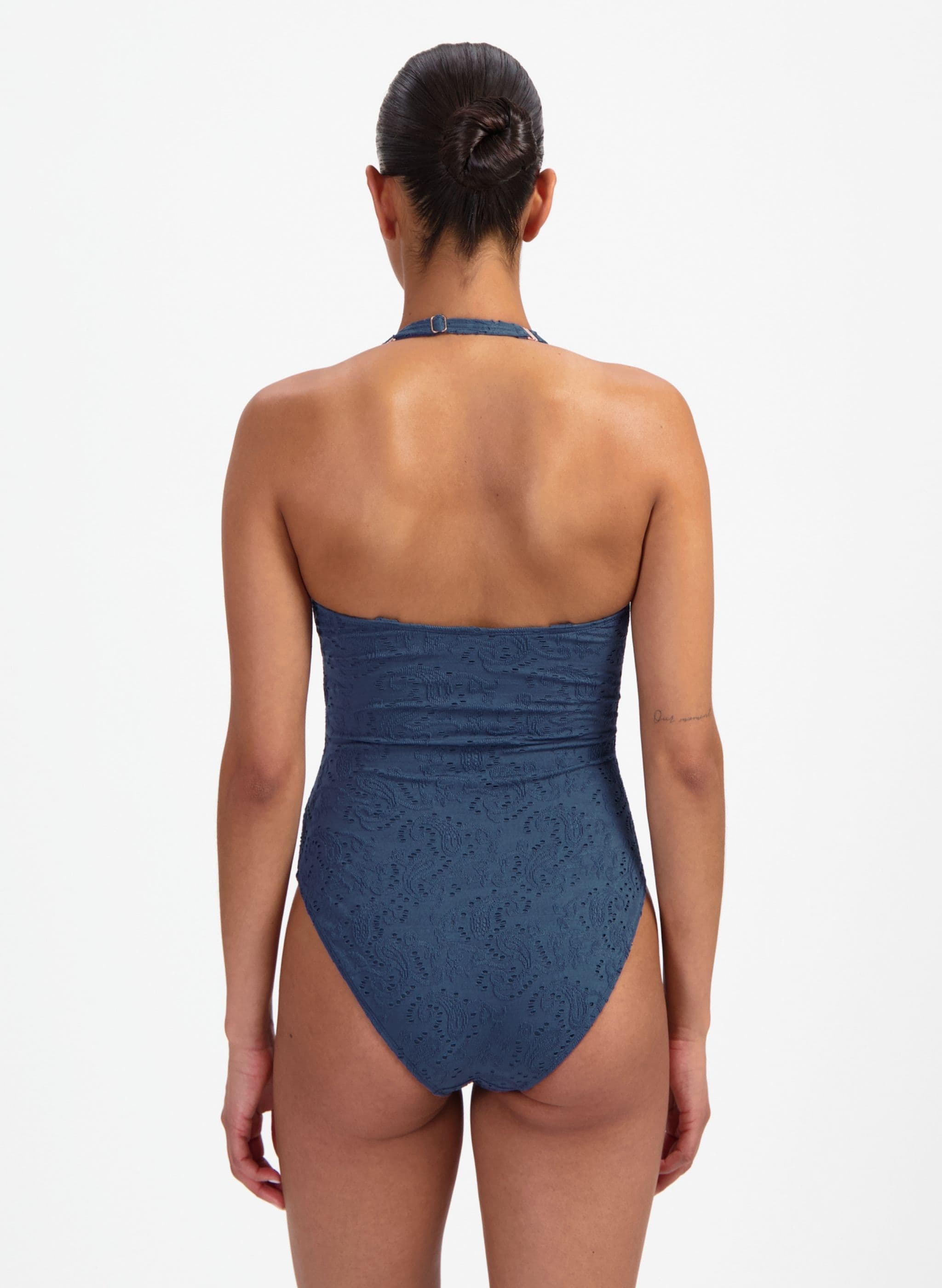 Voorgevormde Badpak - Grijsblauw