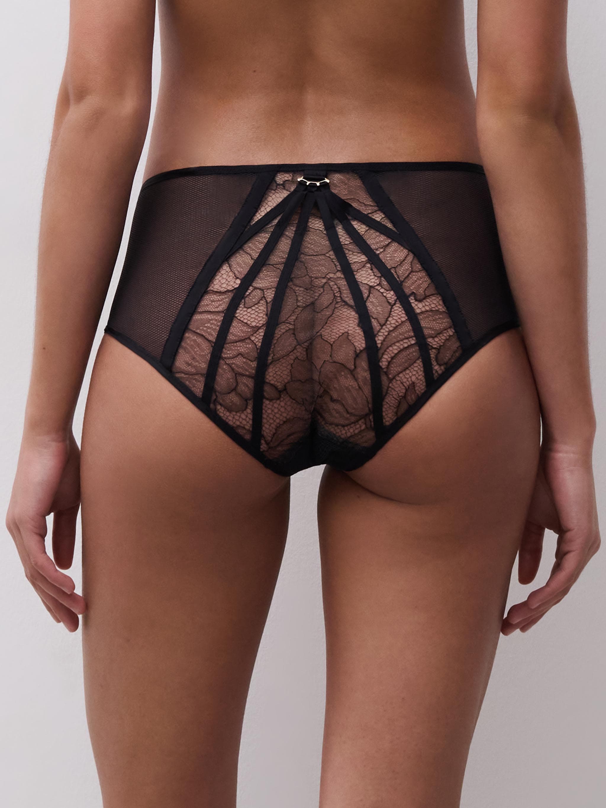 Hoge Taille Slip - Zwart