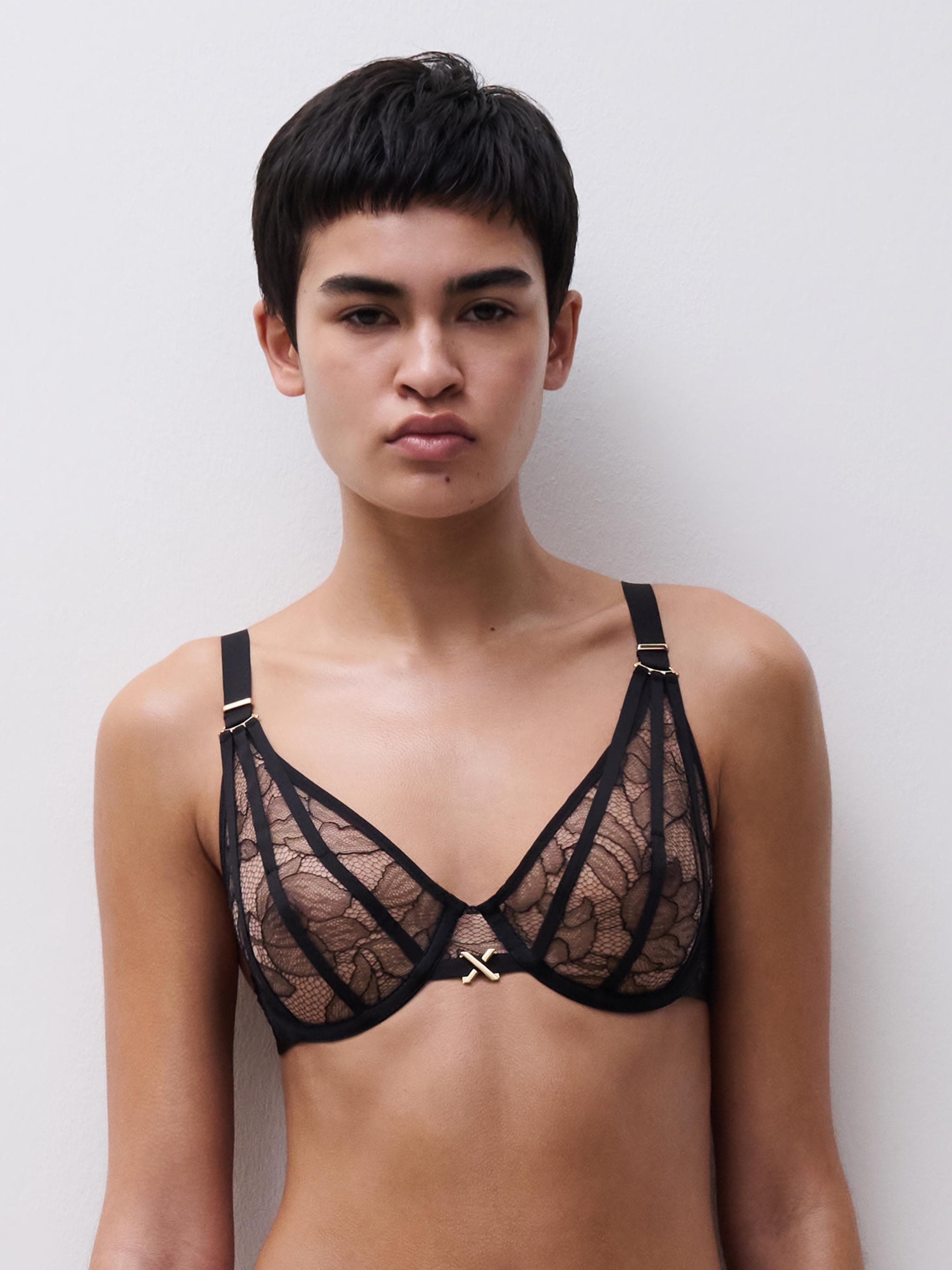 Niet Voorgevormde Beugel BH - Zwart