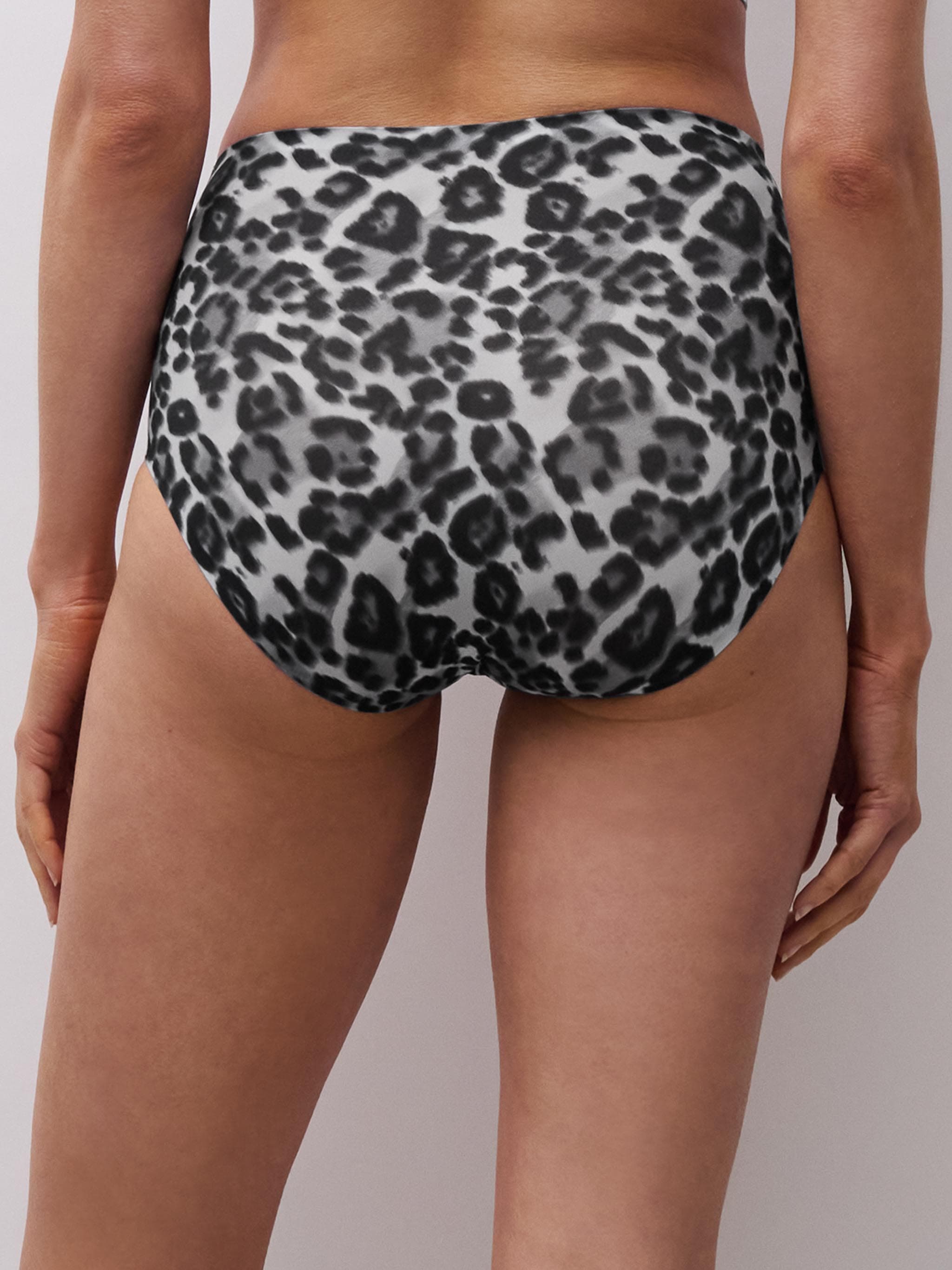 Softstretch Hoge Taille Slip - Grey Leopard