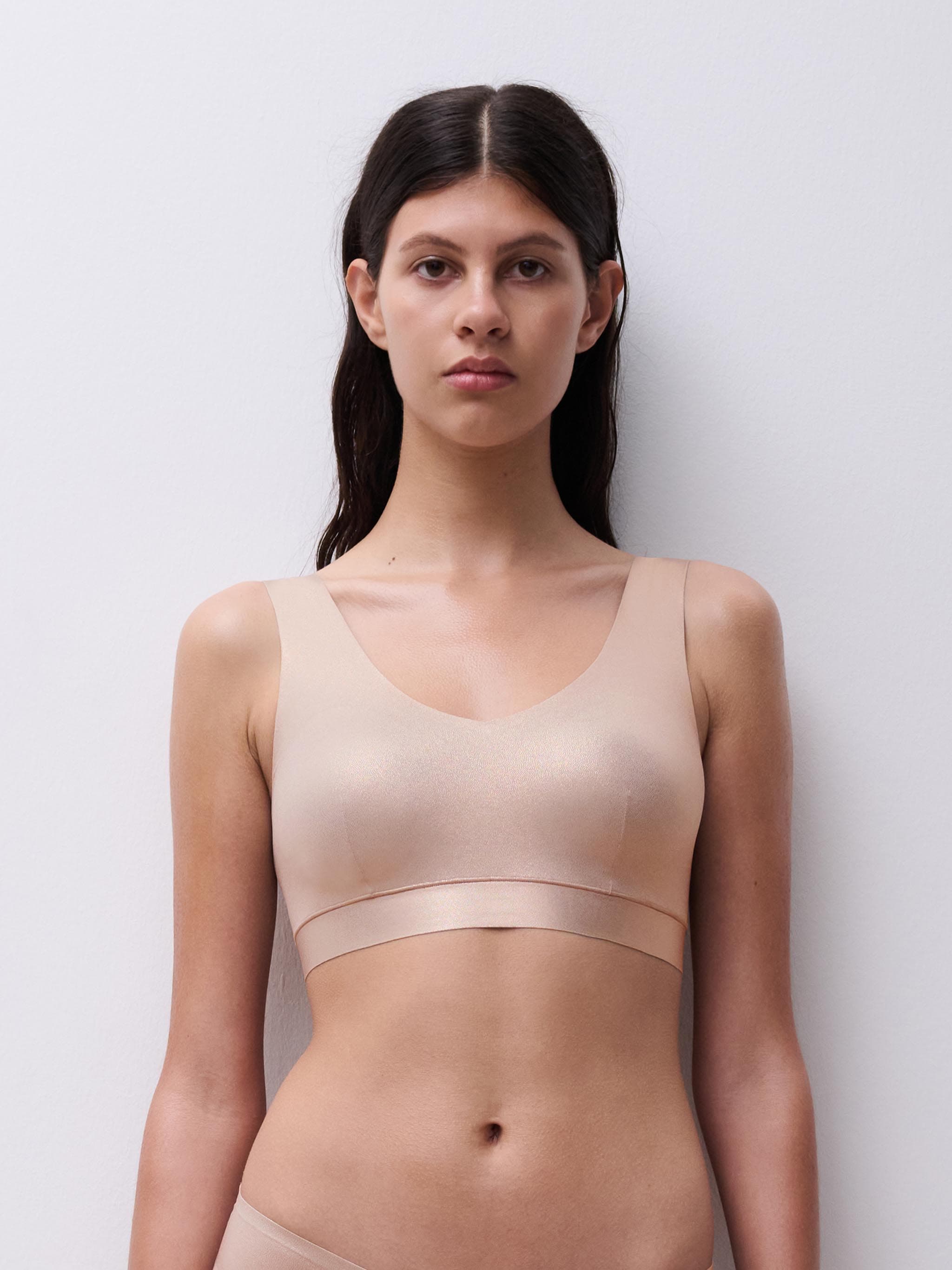 Softstretch V-neck Top - Golden Glow
