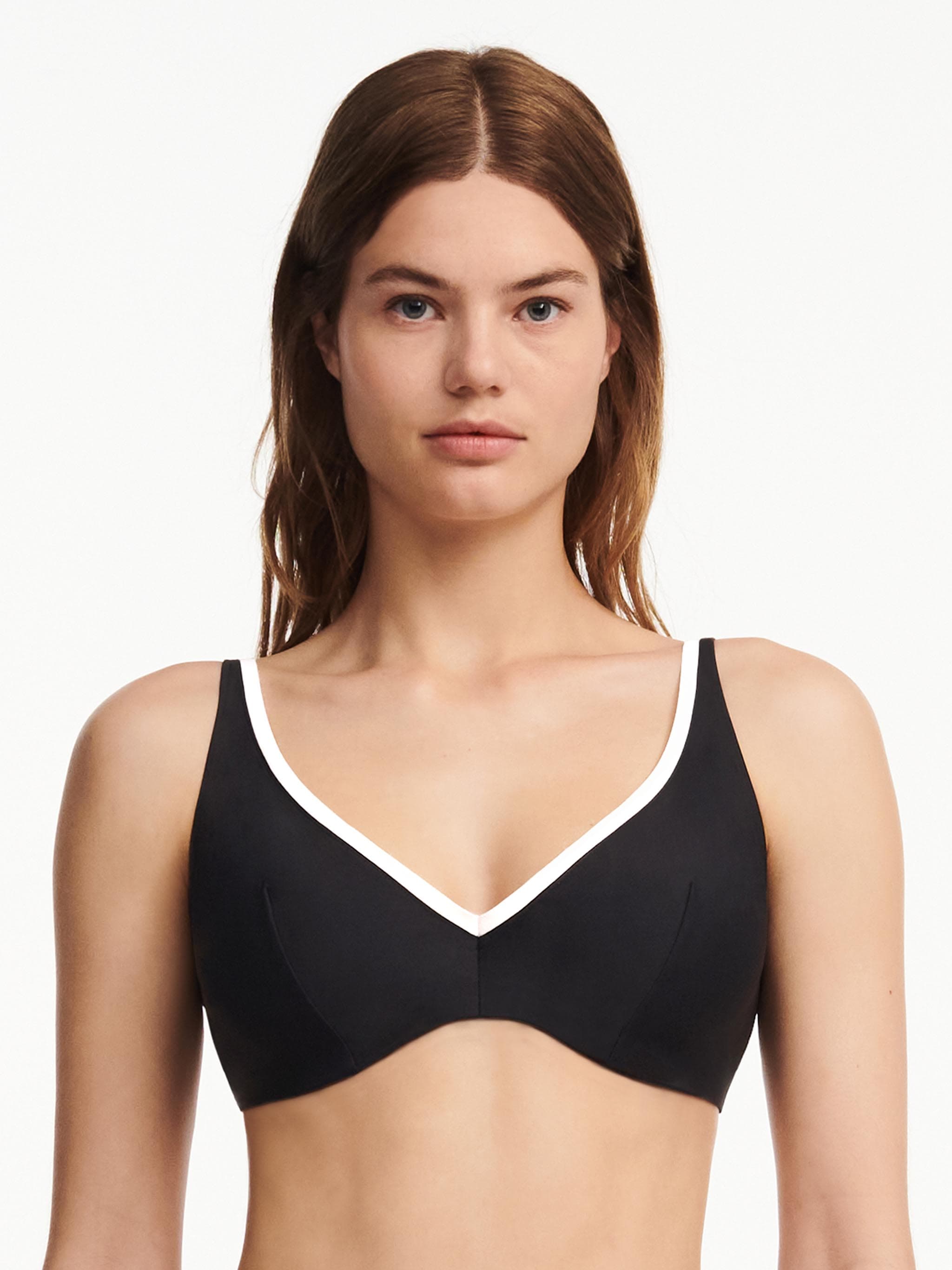 Beugel Bikini Top - Zwart / Wit 