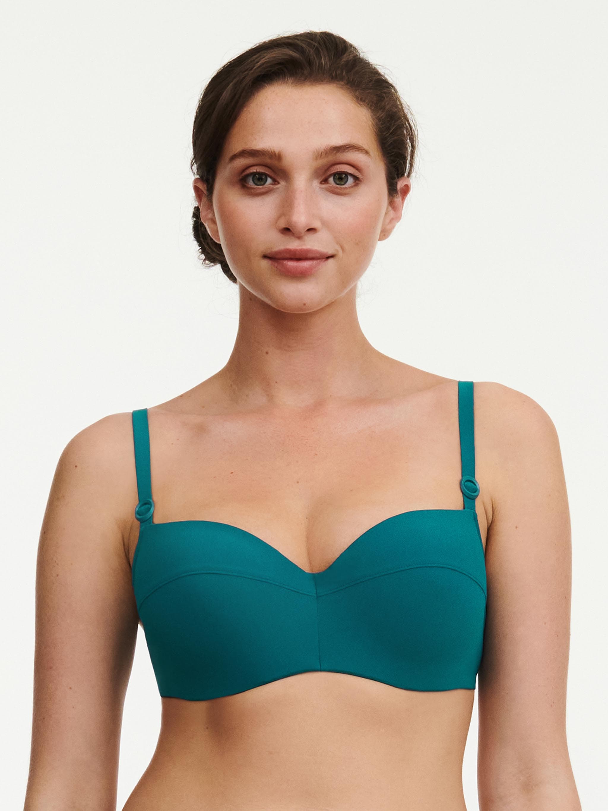 Voorgevormde Memory Bikini Top - Greenish Blue