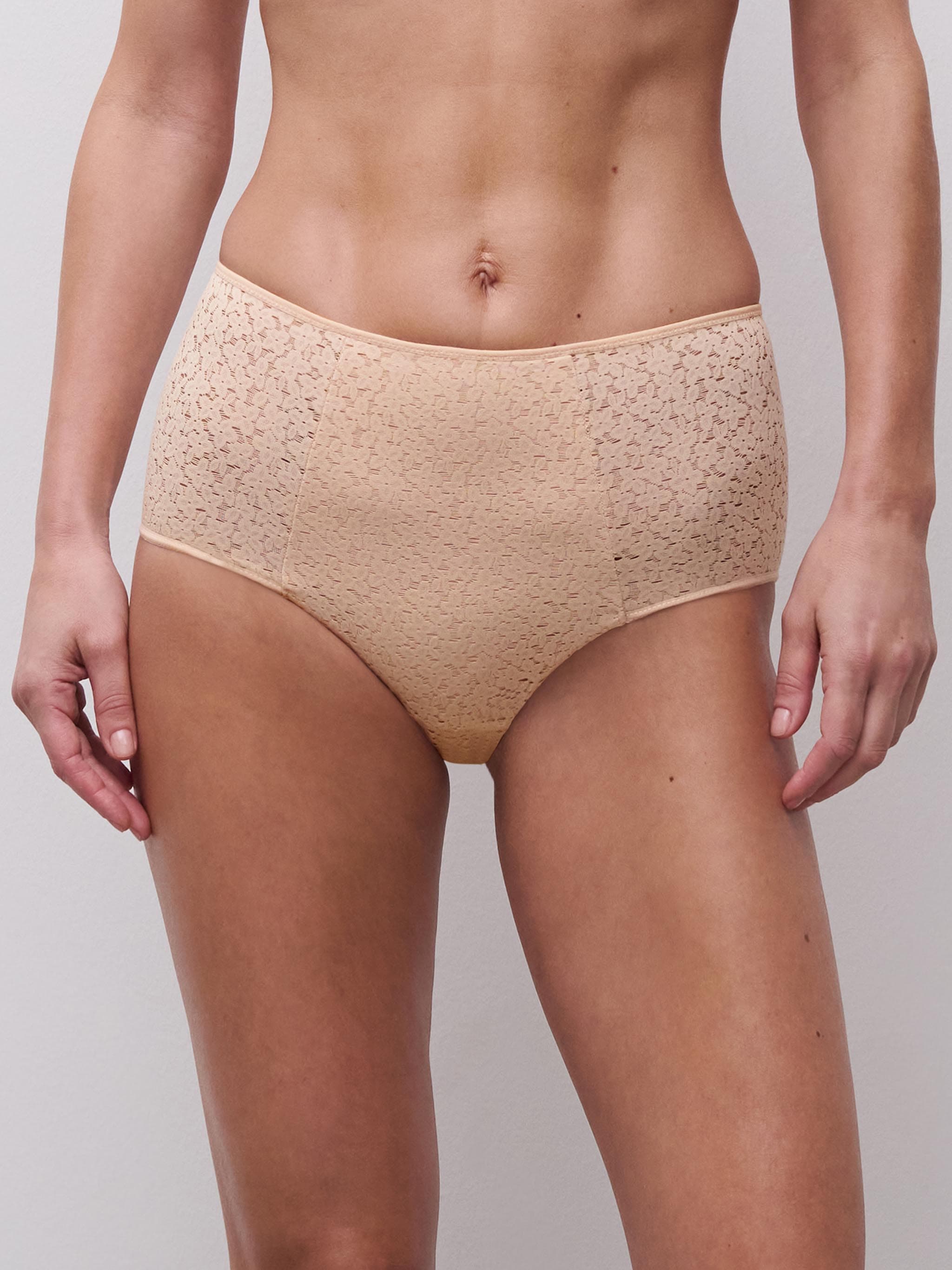 Hoge taille slip - Goudkleurig Beige
