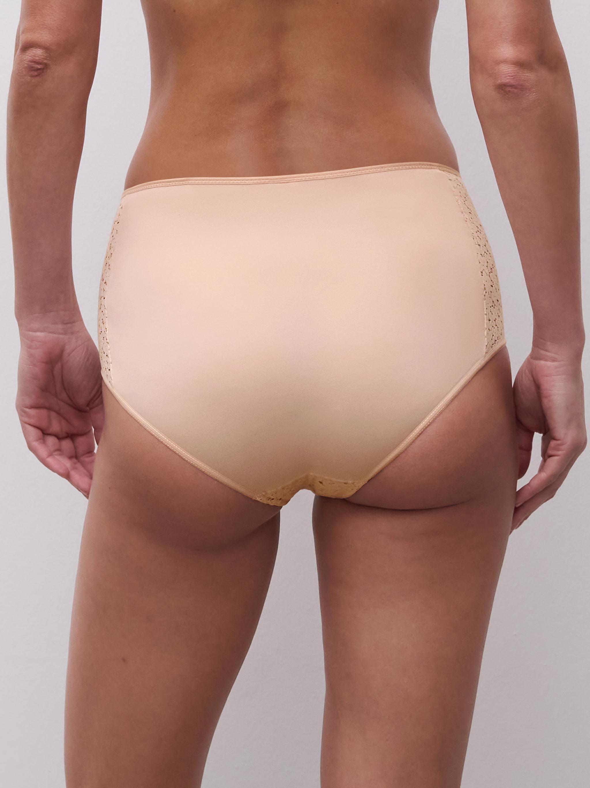 Hoge taille slip - Goudkleurig Beige