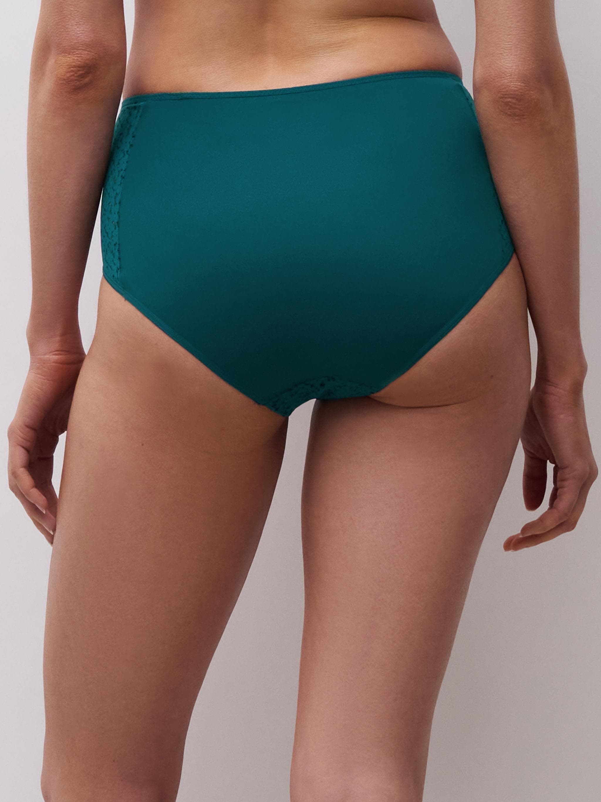 Hoge taille slip - Donker Groen