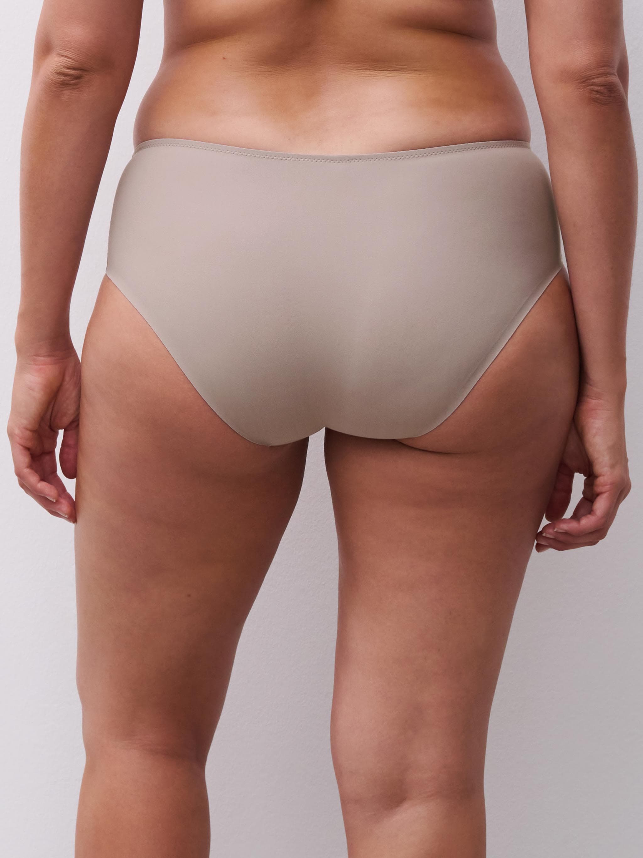Hoge taille slip - Mineraal Grijs