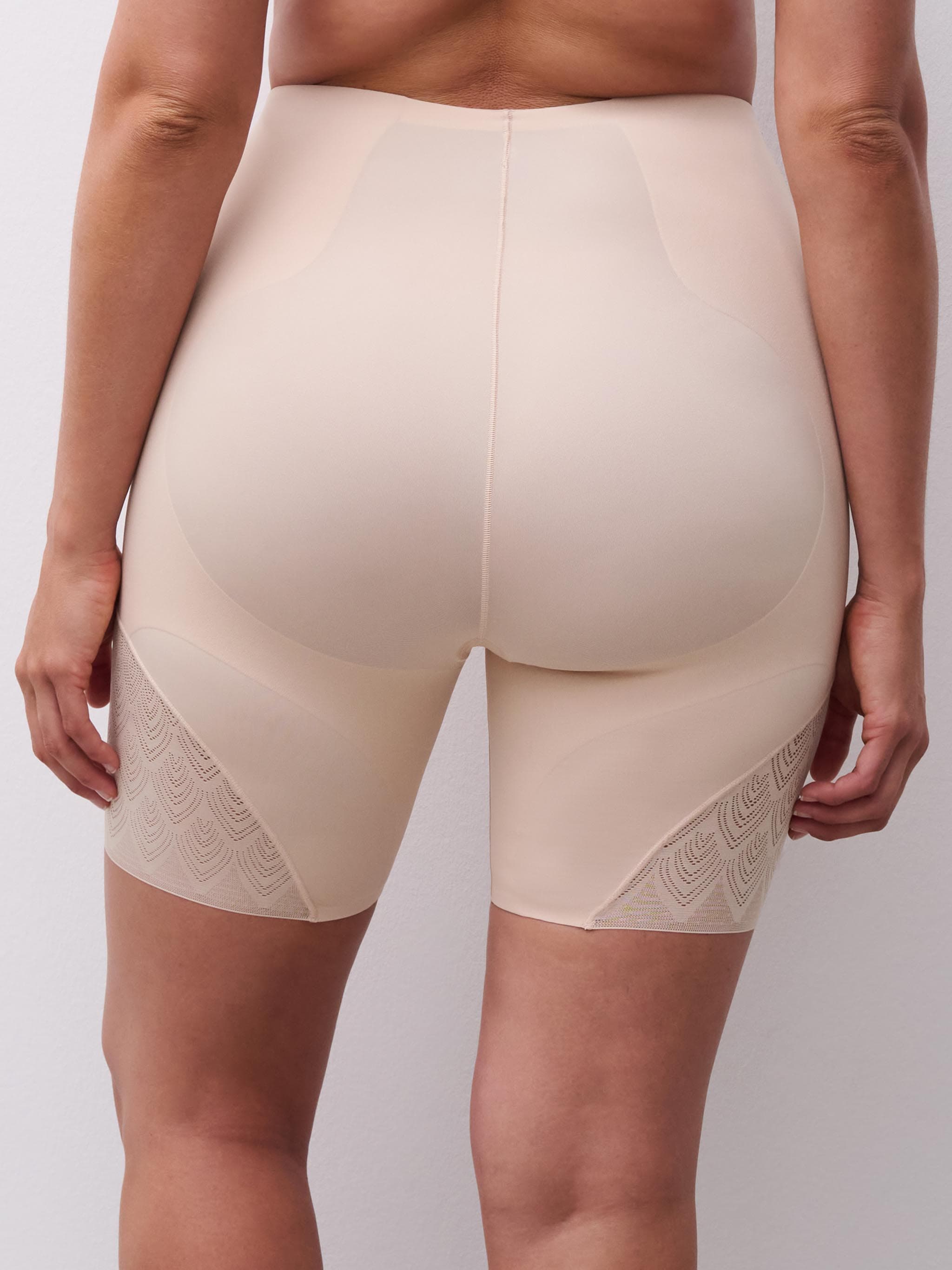 Corrigerende Hoge Taille Slip met Pijpjes - Goudkleurig Beige