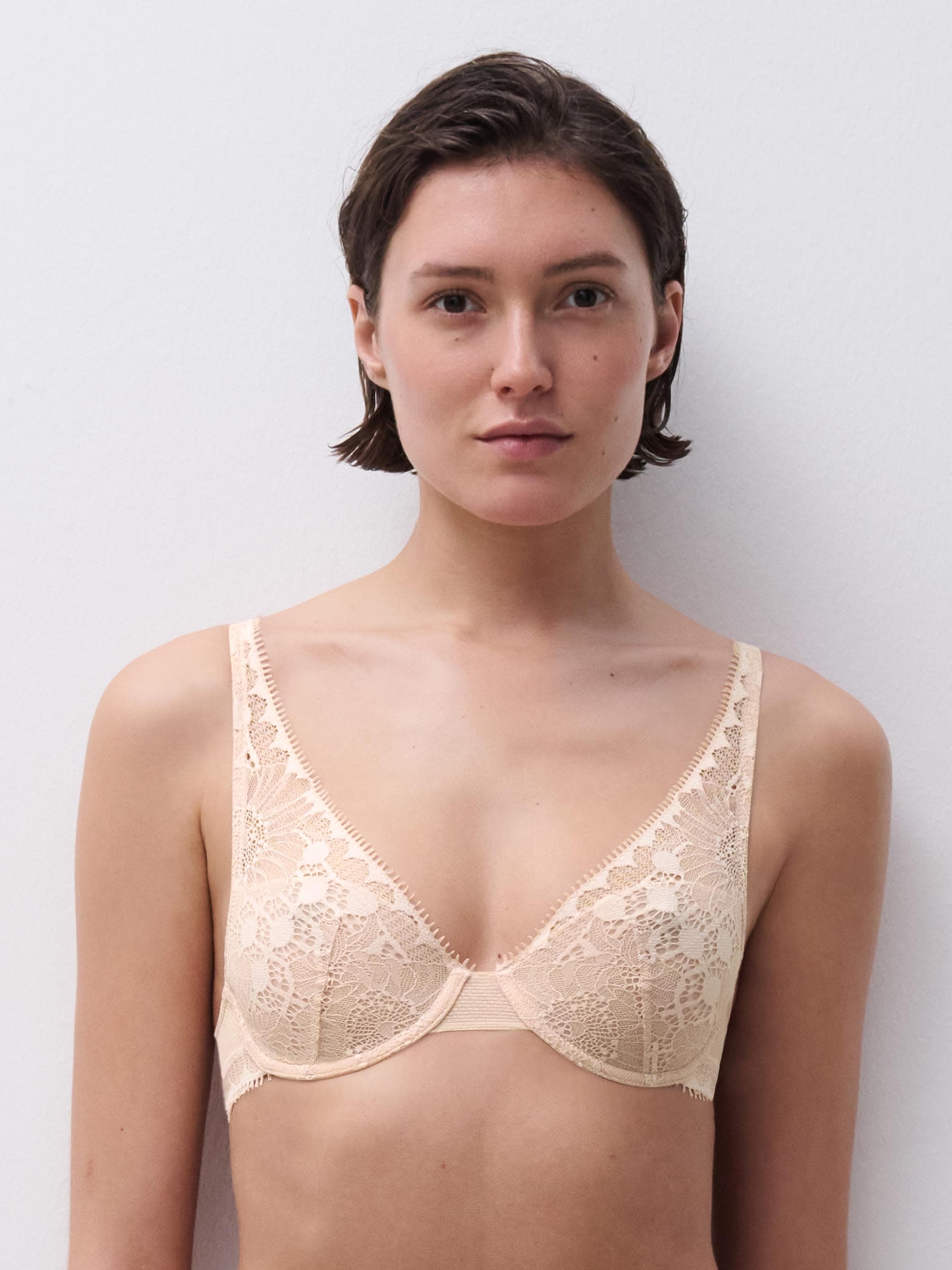 Plunge BH - Goudkleurig Beige