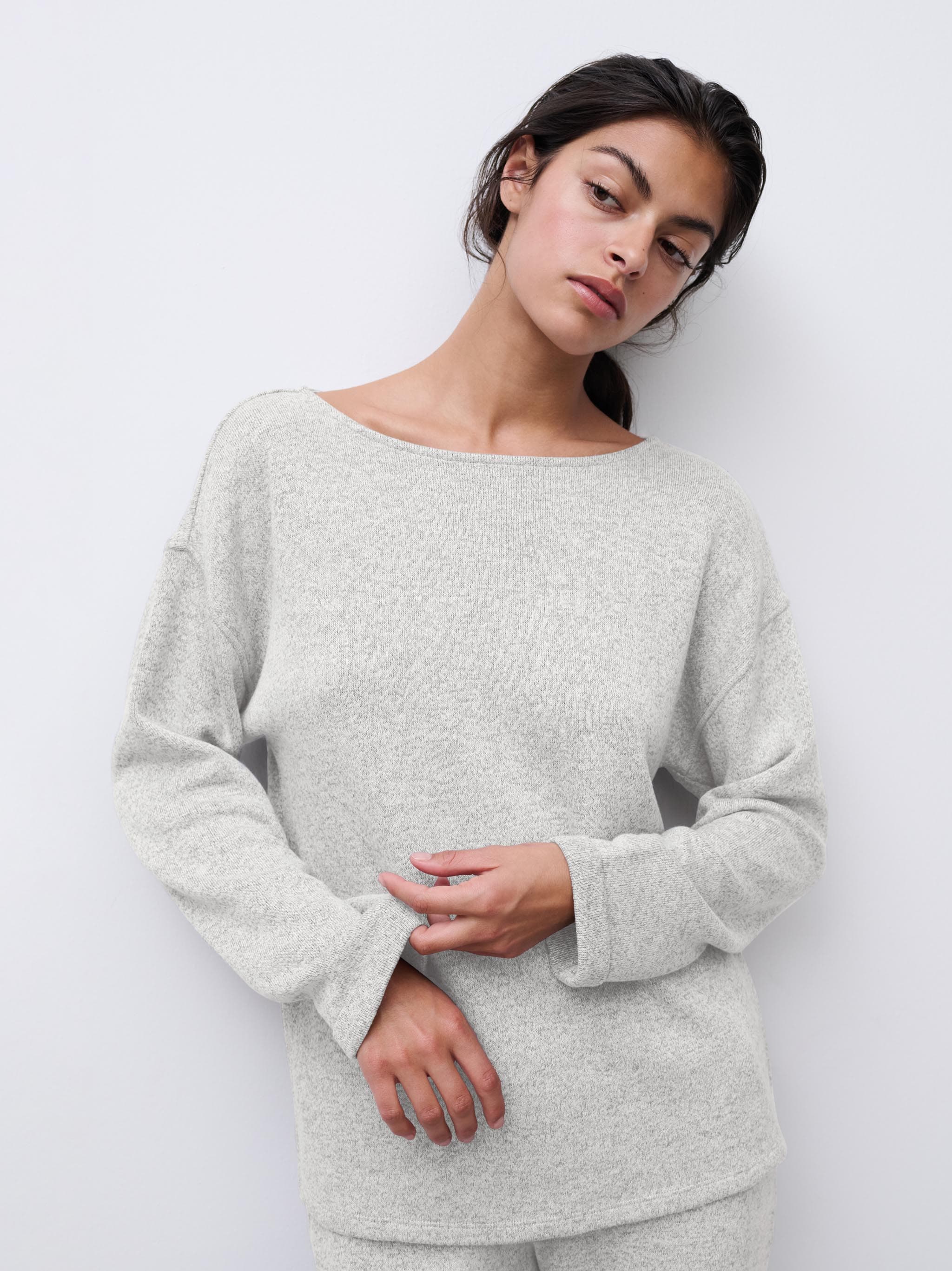 Top Lange Mouw - Heather grey