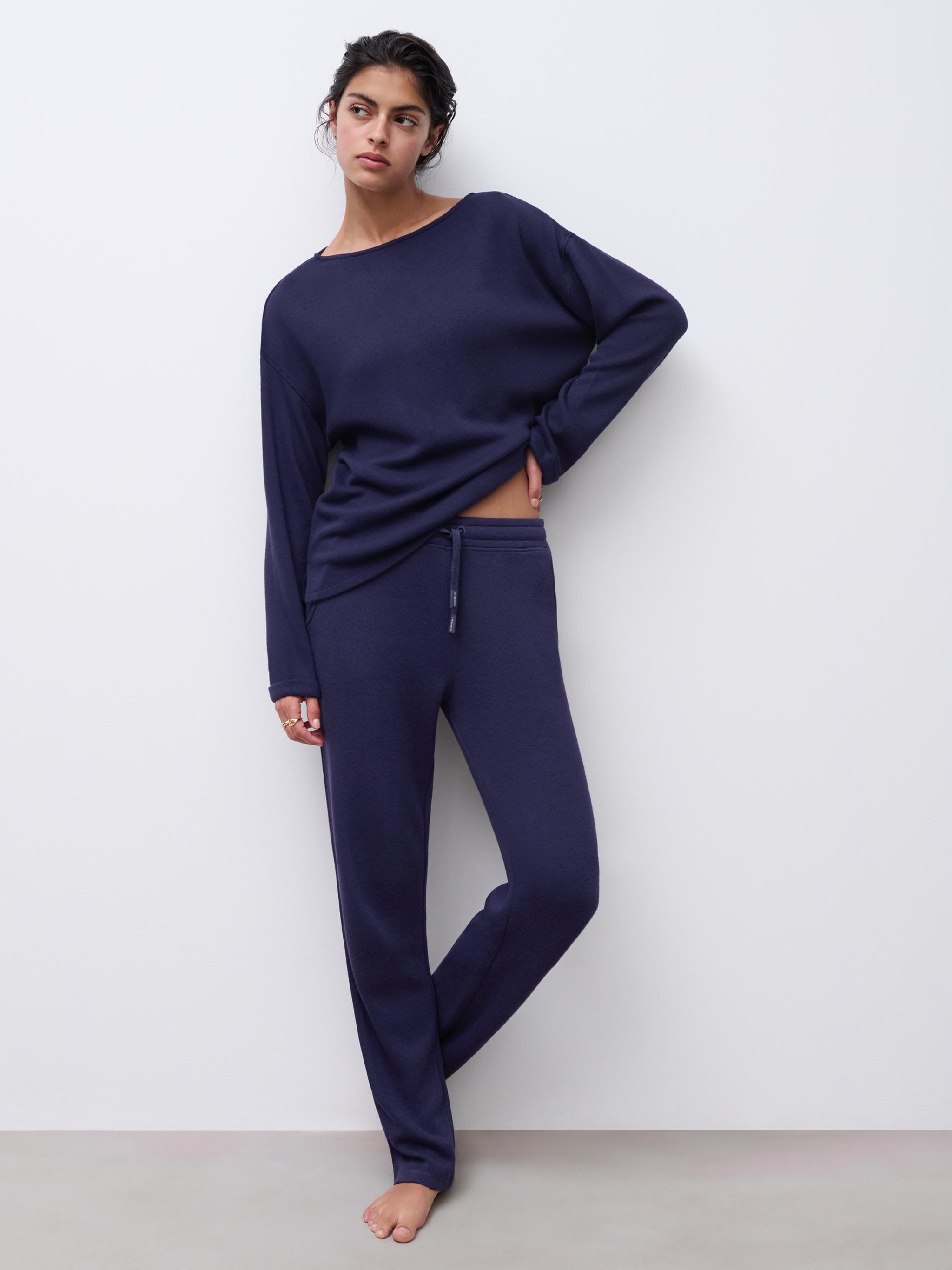 Top Lange Mouw - Nocturnal Blue