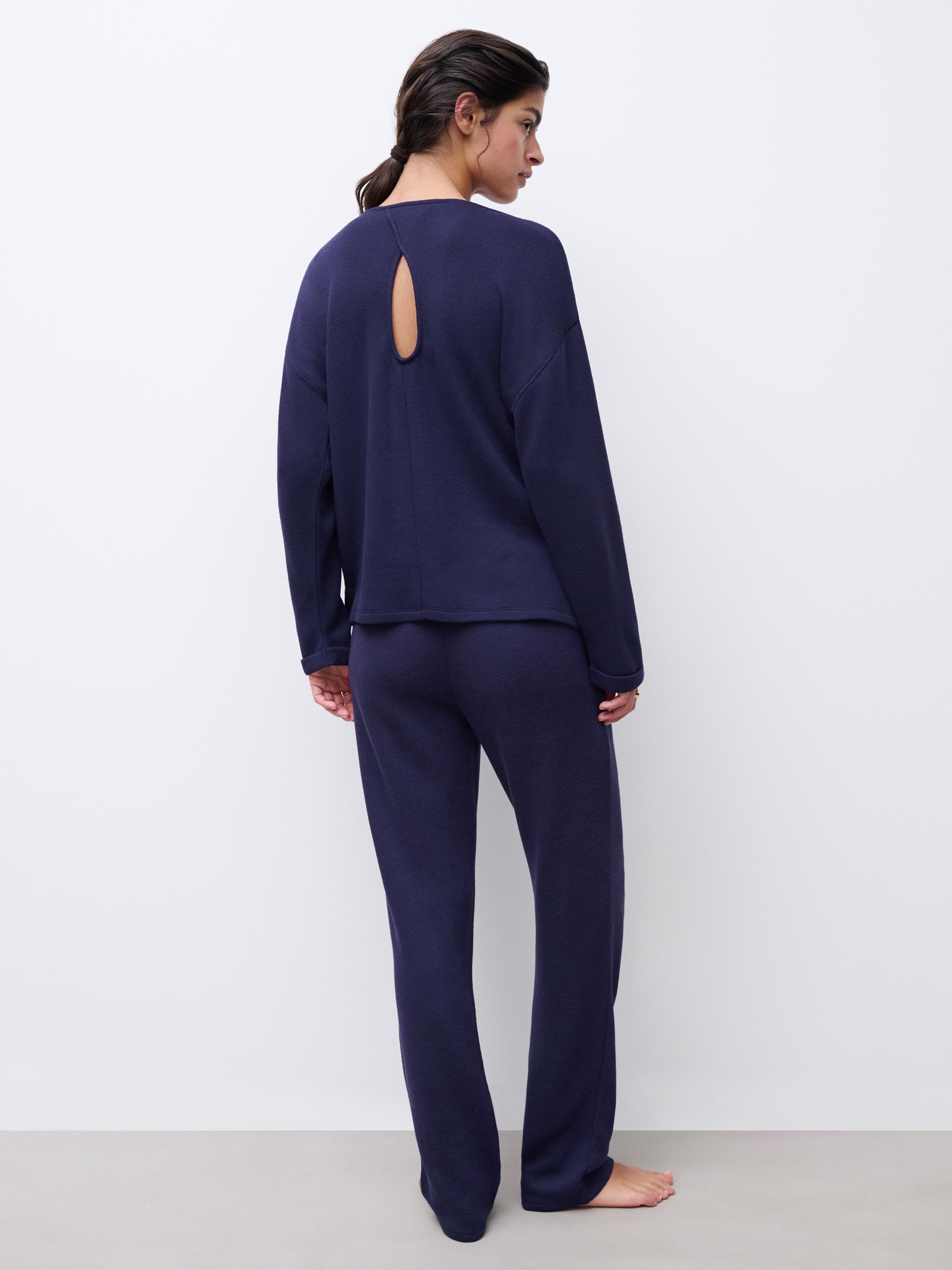 Top Lange Mouw - Nocturnal Blue