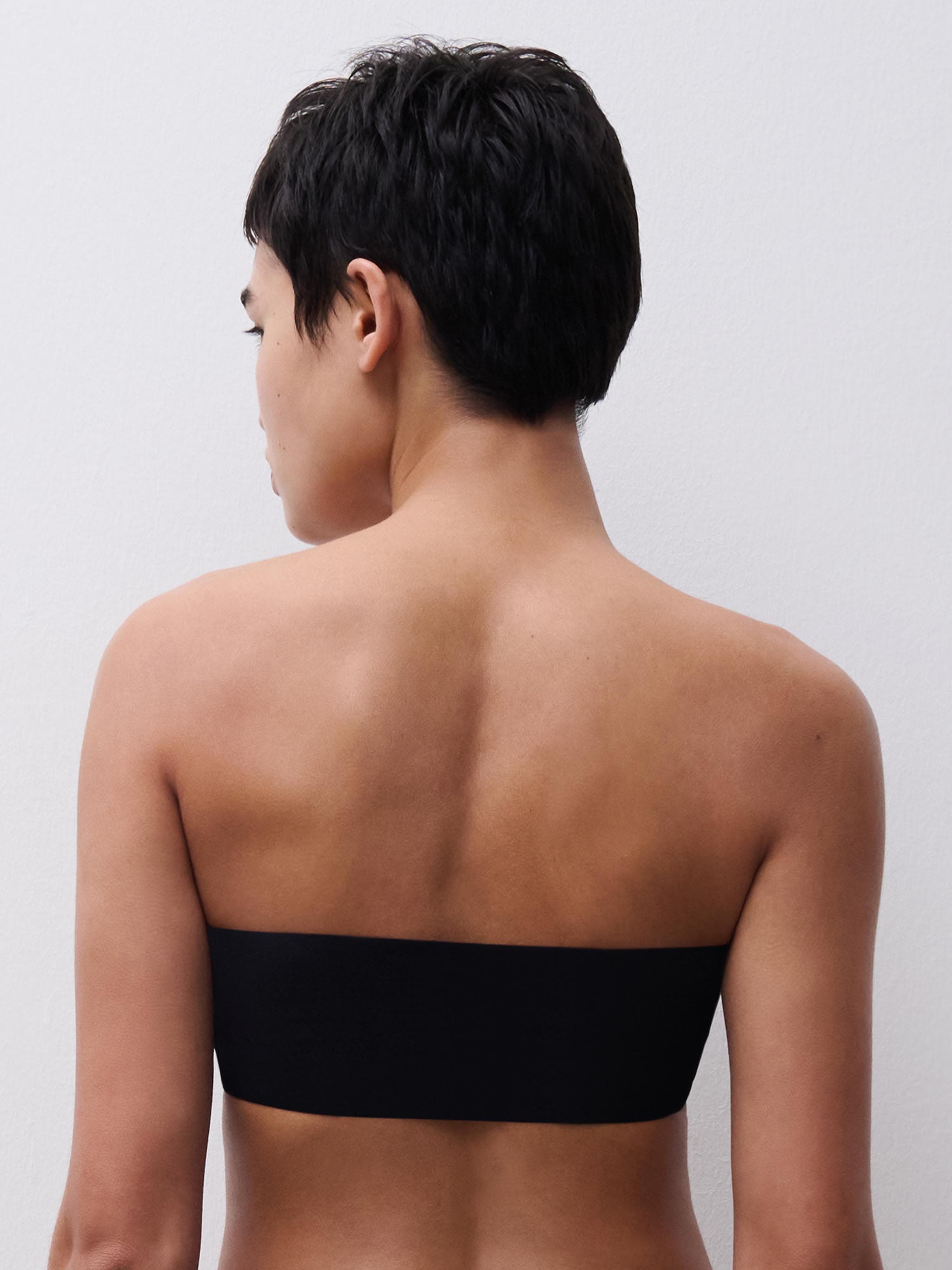 Soft Stretch - Strapless Bandeau Top - Zwart