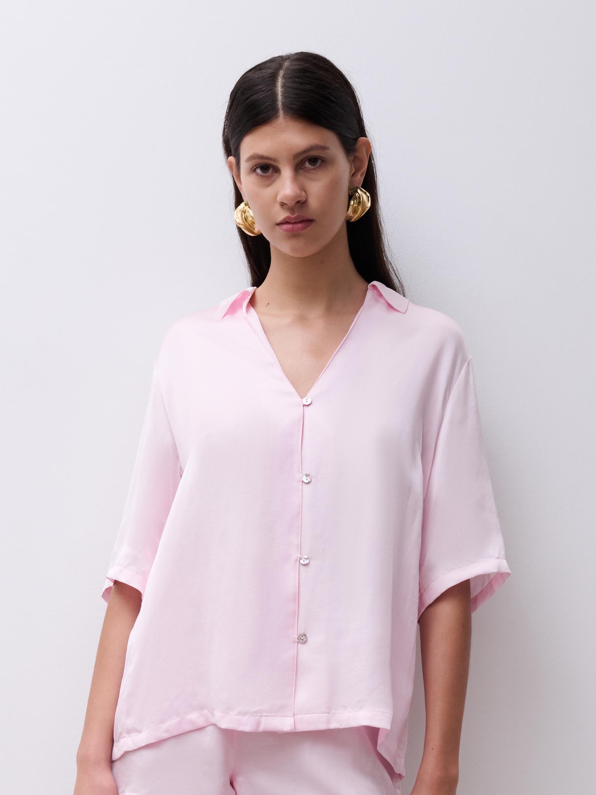 Top korte mouw - Waterlelie Roze