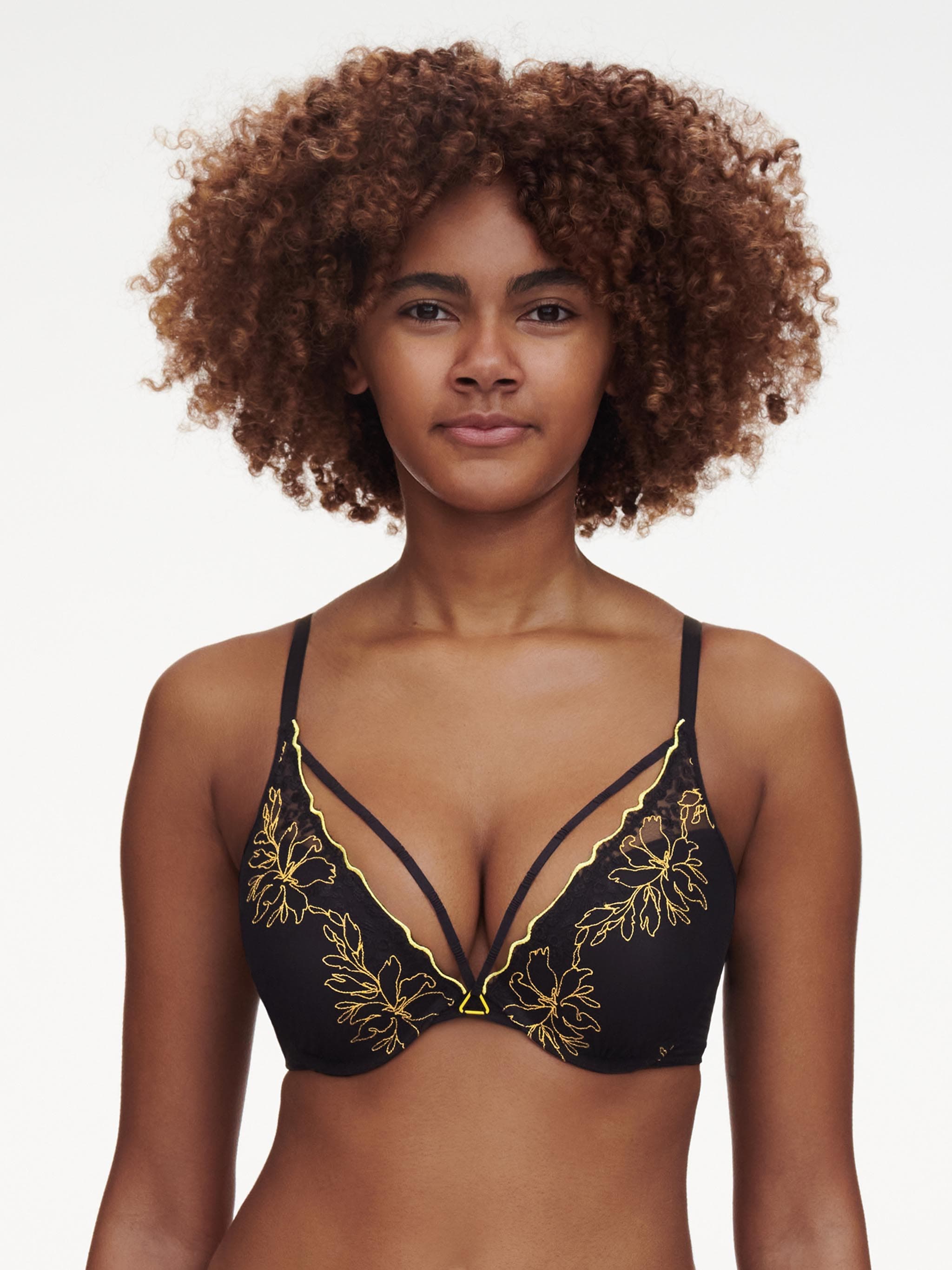 Push-up BH - BLACK/YELLOW