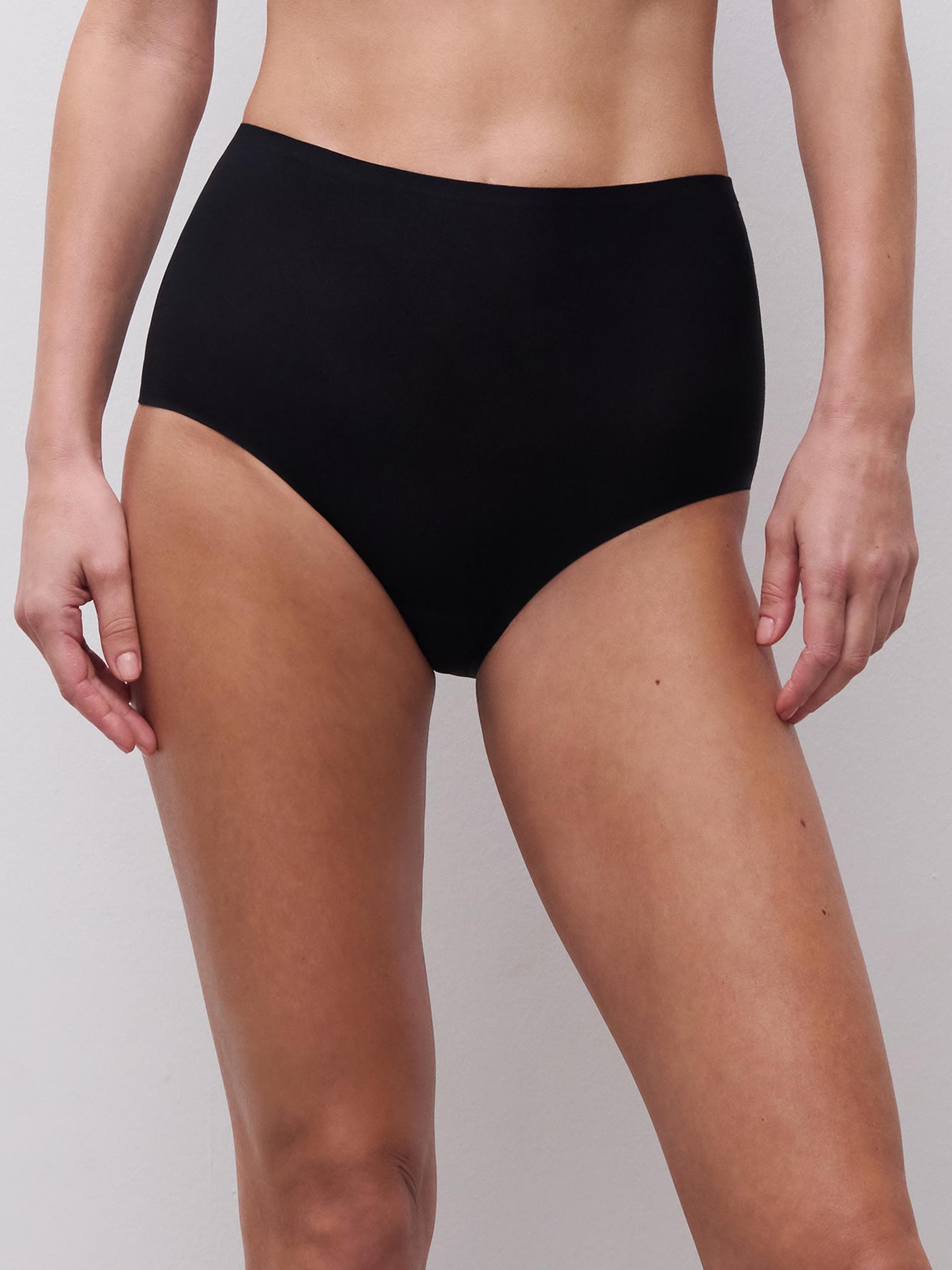 Hoge taille slip - Zwart