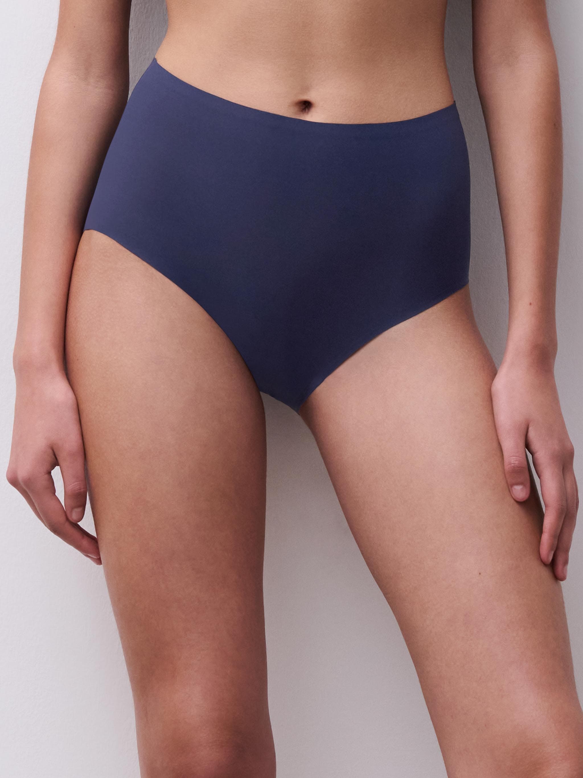 Softstretch Hoge Taille Slip - Marineblauw