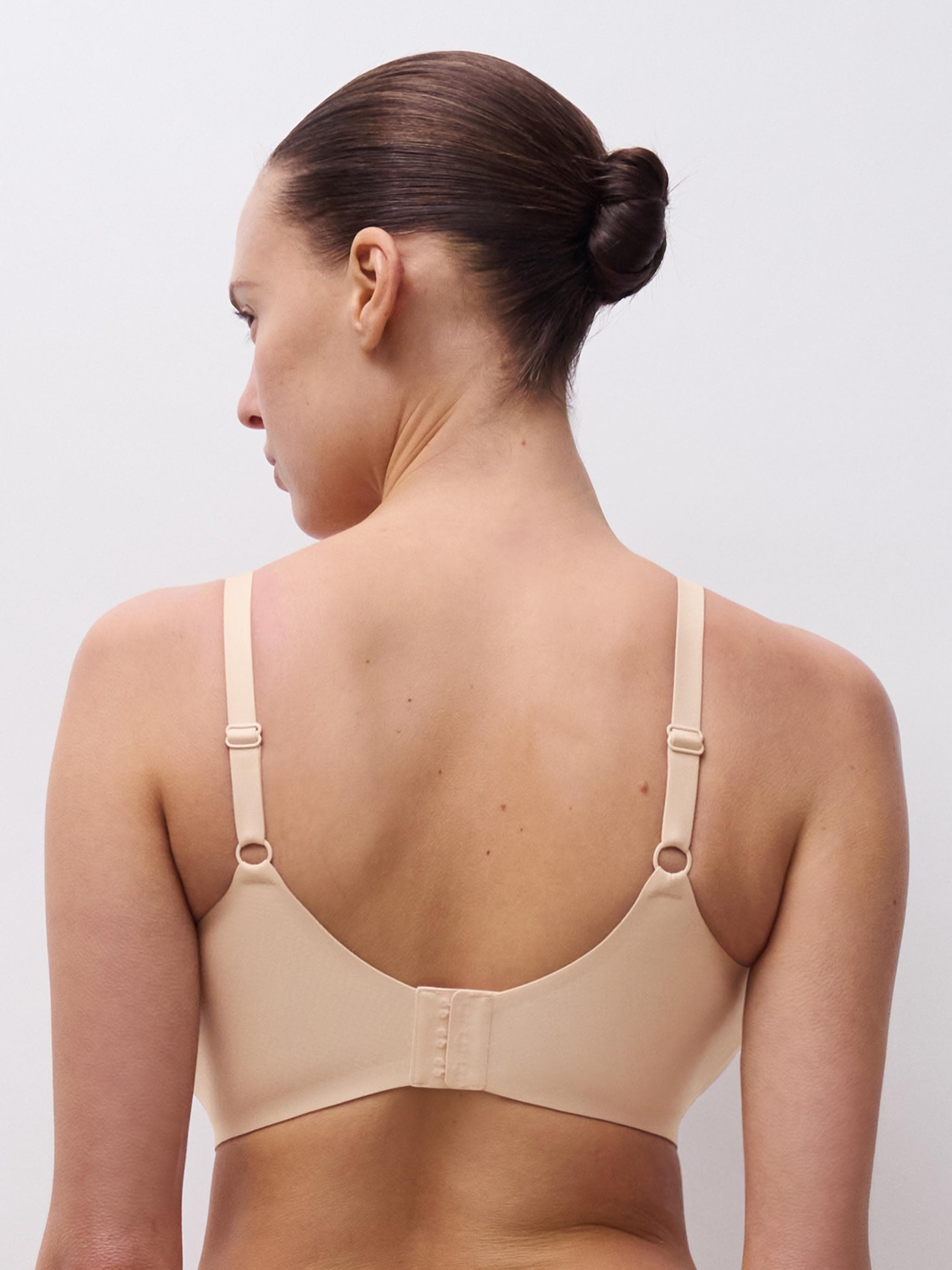 V-neck top - Goudkleurig Beige