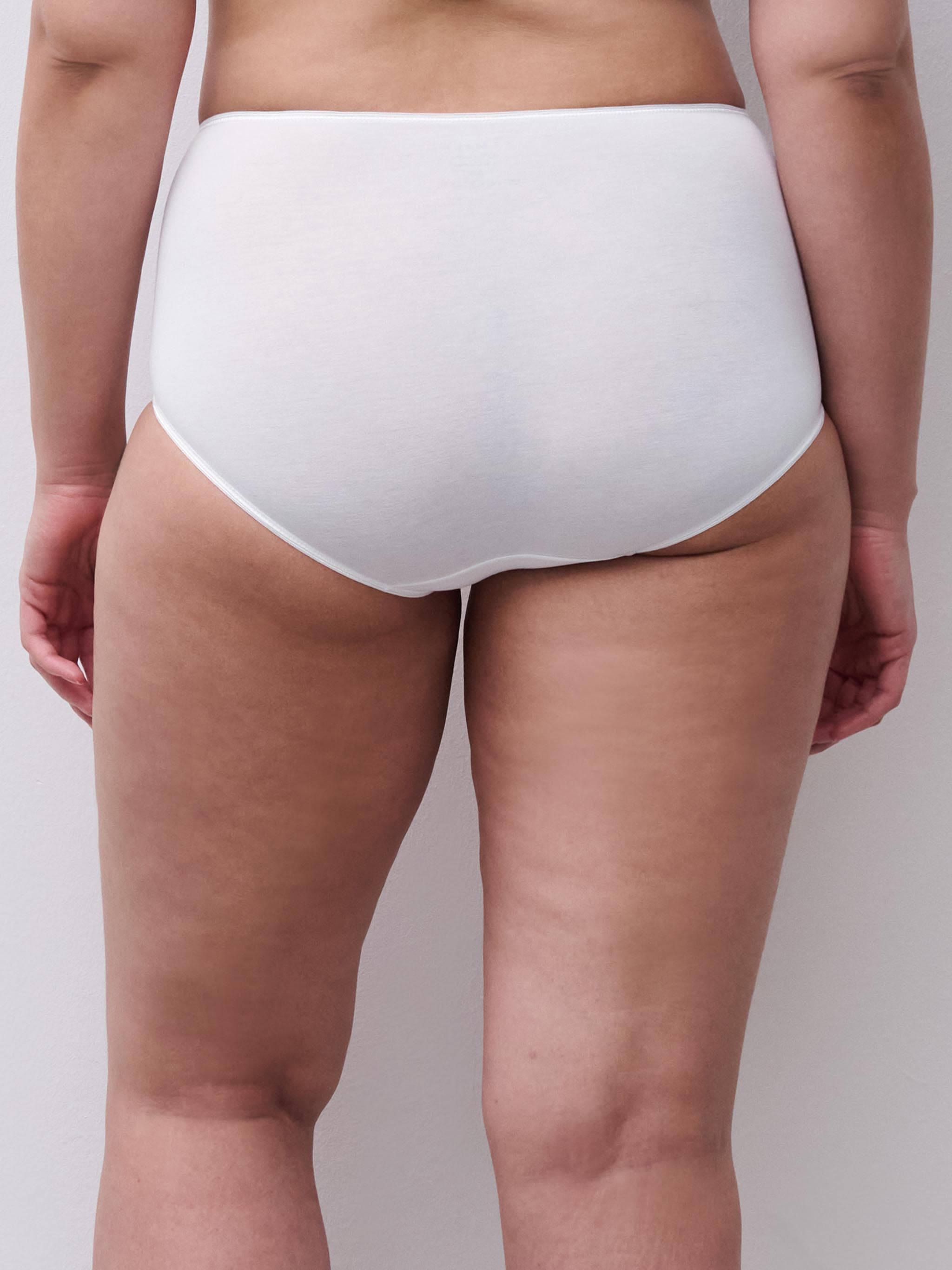 Hoge Taille Slip Katoen - Wit