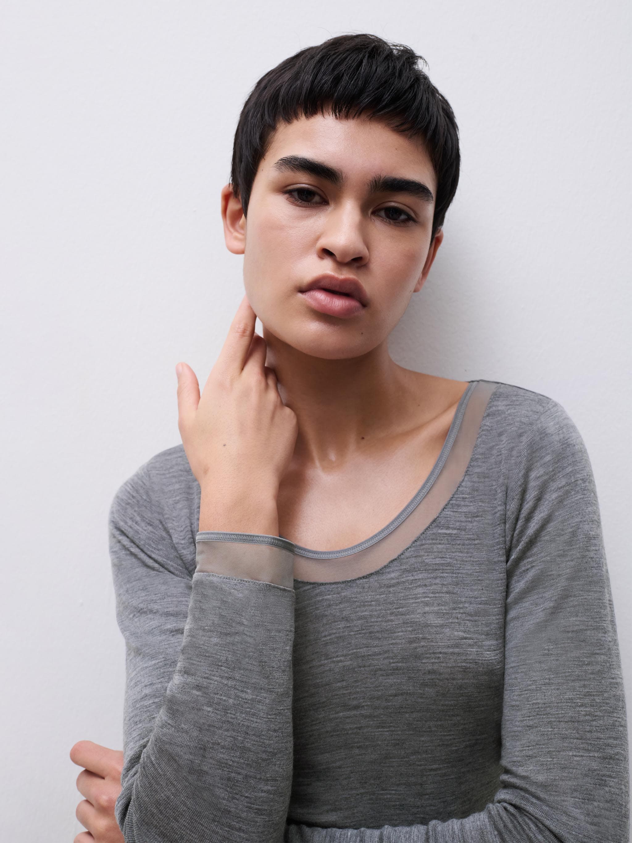 T-Shirt Lange mouwen - 100% Merino wol