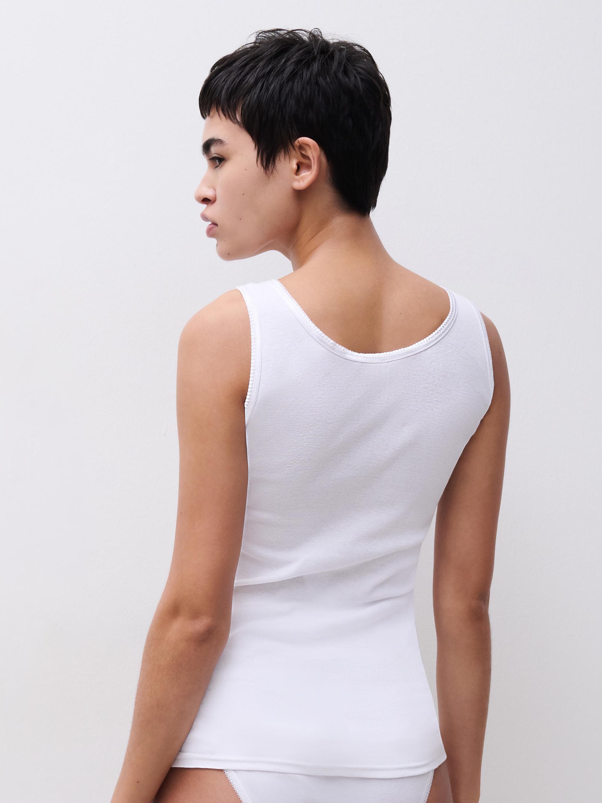 Debbie top - 100% bomuld - Wit