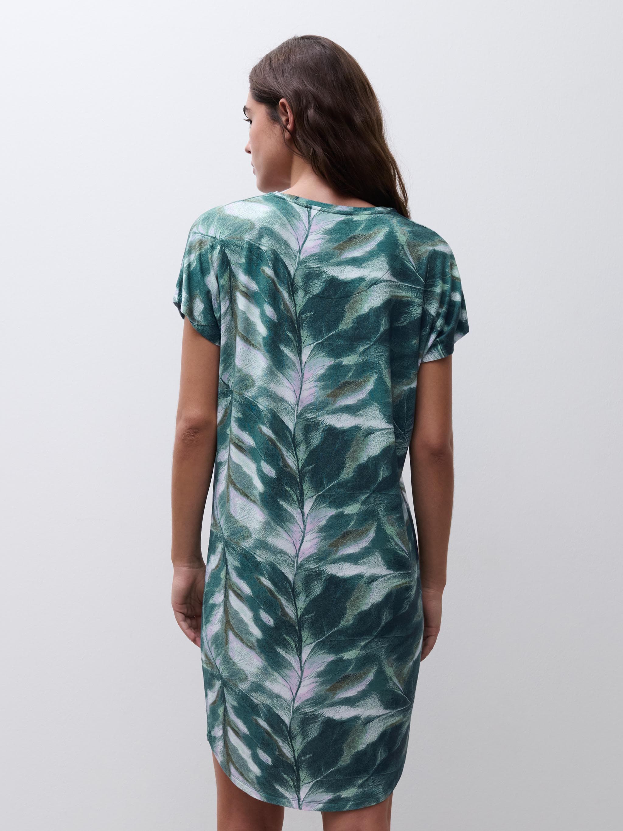 Nachthemd korte mouw - Gradient Leaves