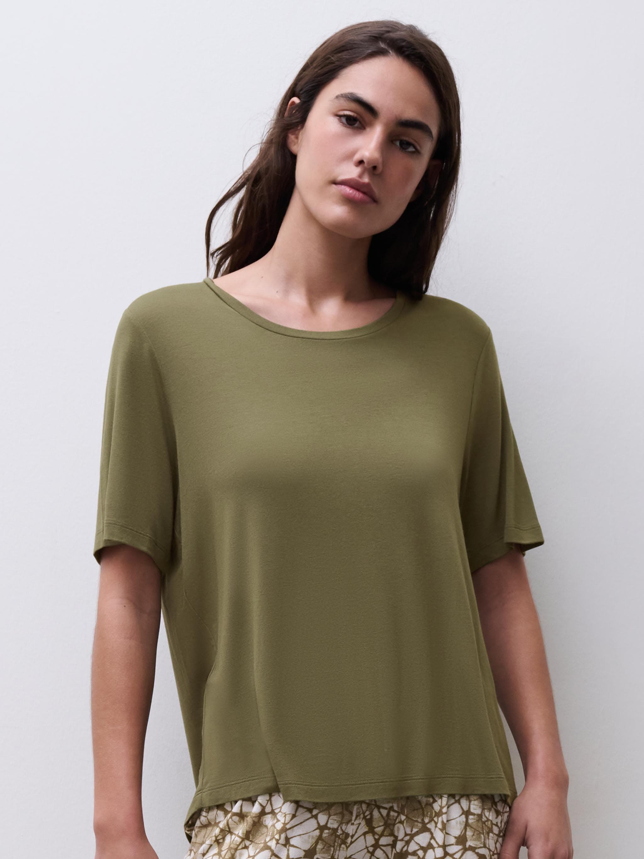 Top korte mouw - Capulet olive
