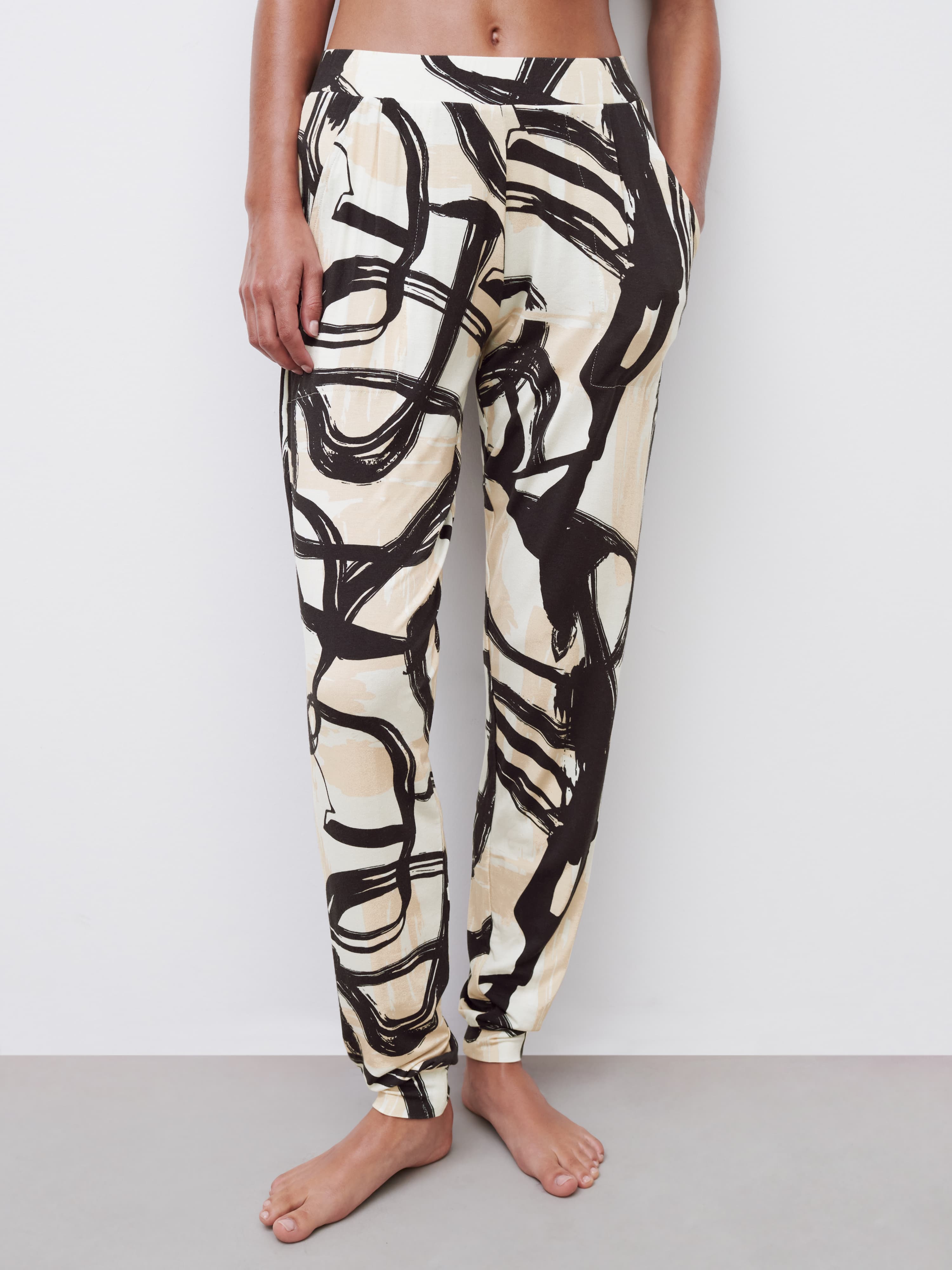 Yara long pants - Gradient multicolor print