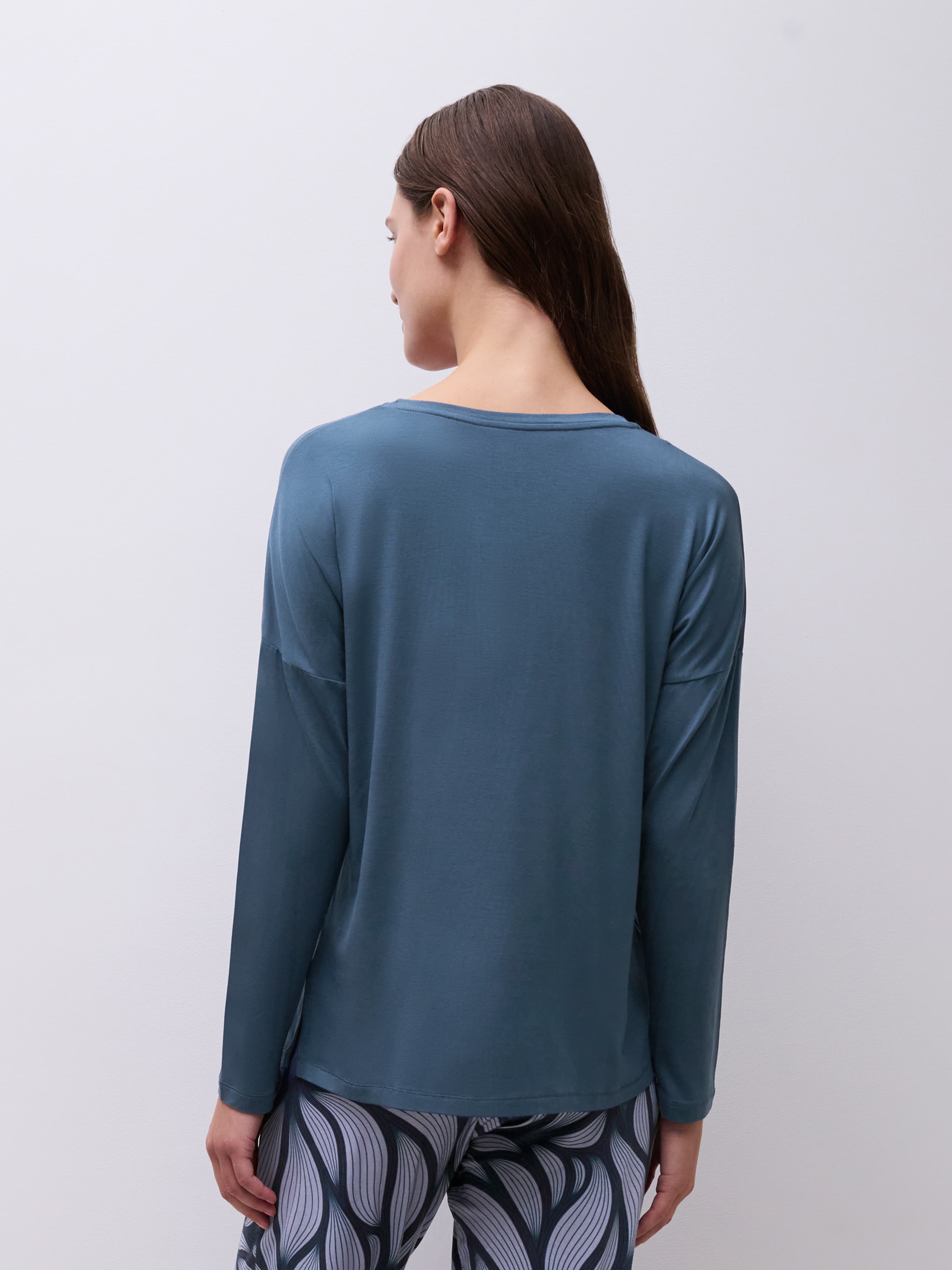 Top lange mouw - Dark Denim
