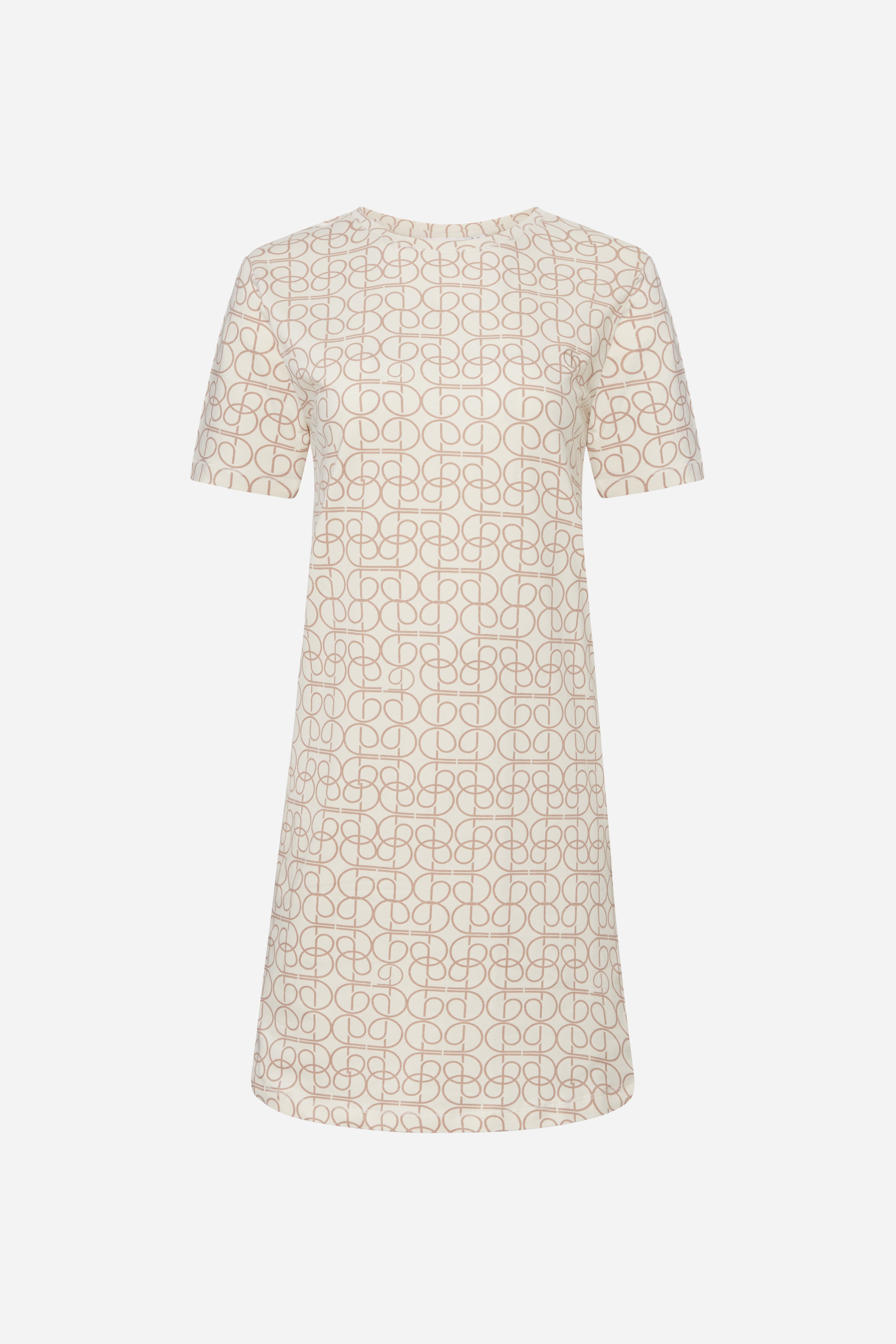 Nachthemd korte mouw - Beige Curves