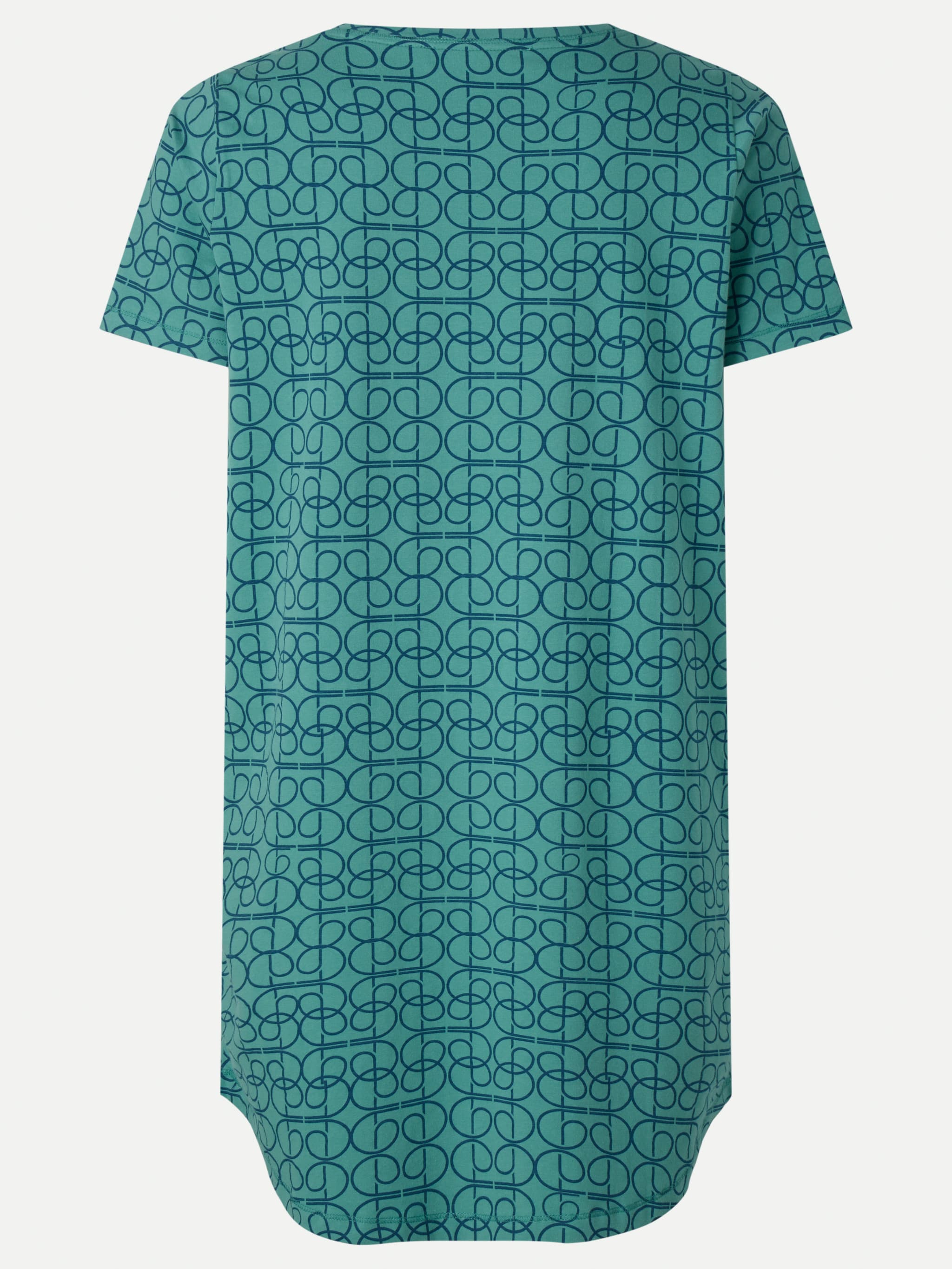 Nachthemd korte mouw - Blue Arabesque