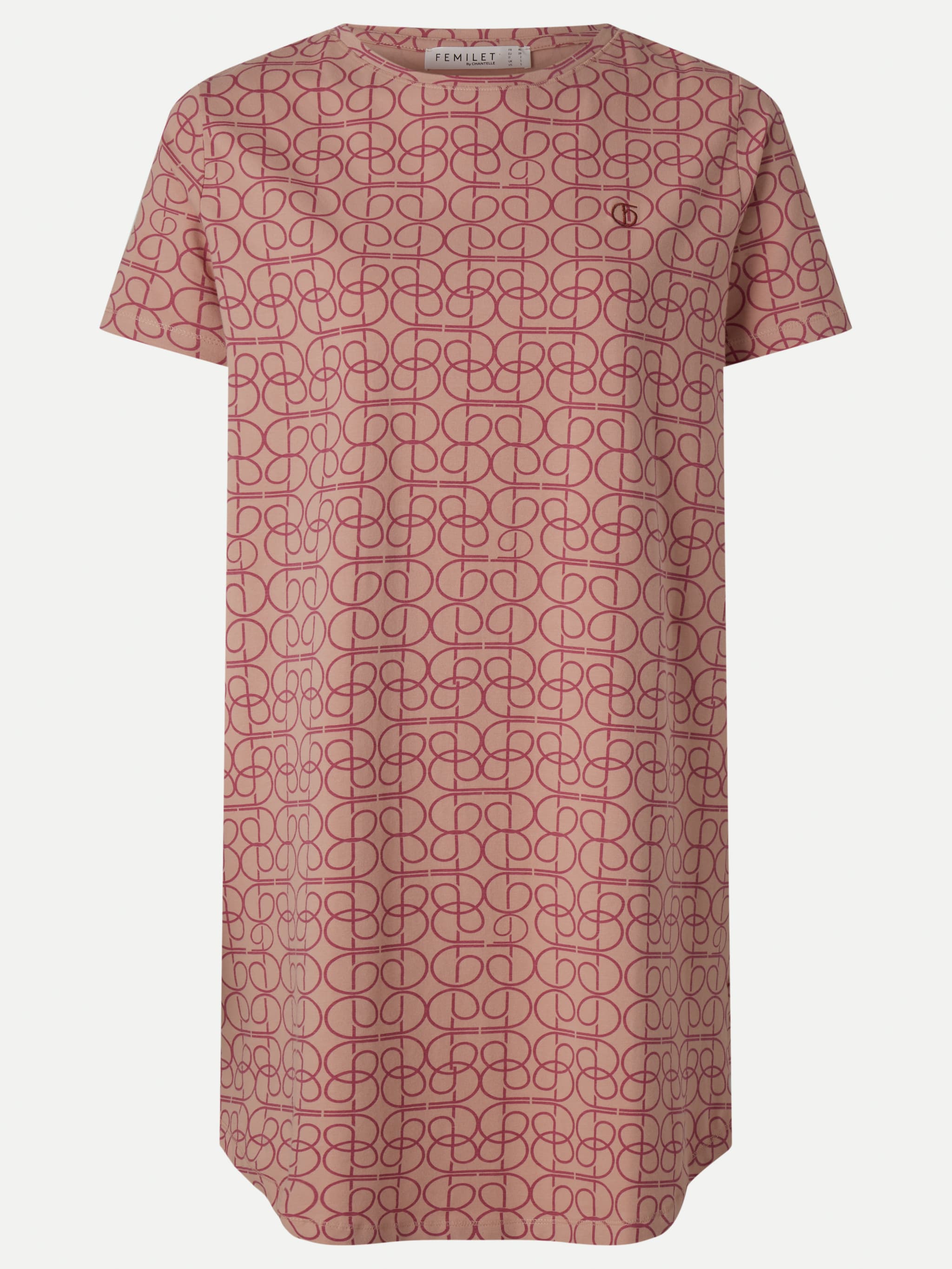 Nachthemd korte mouw - Pink Arabesque