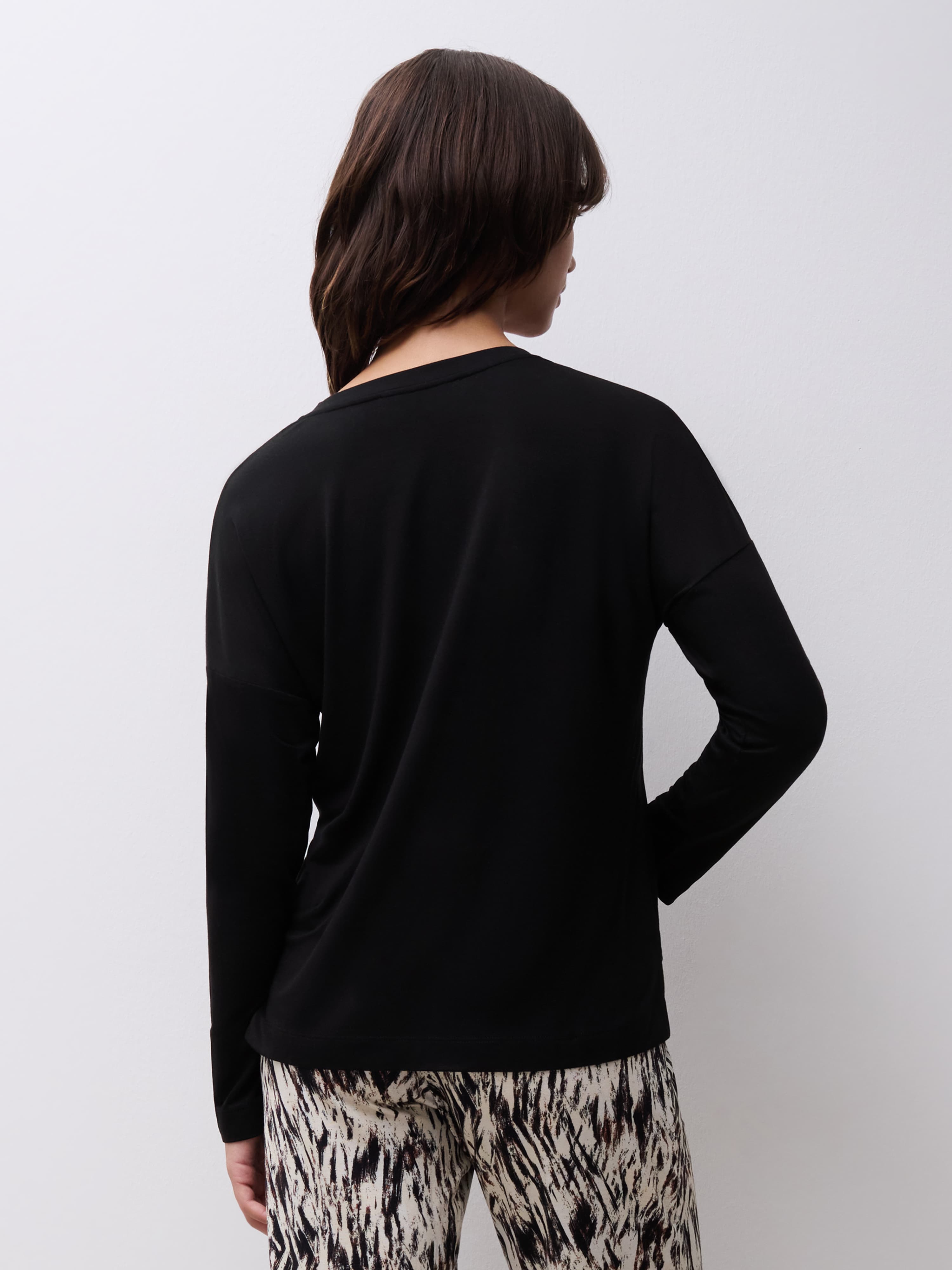 Top lange mouw - Onyx