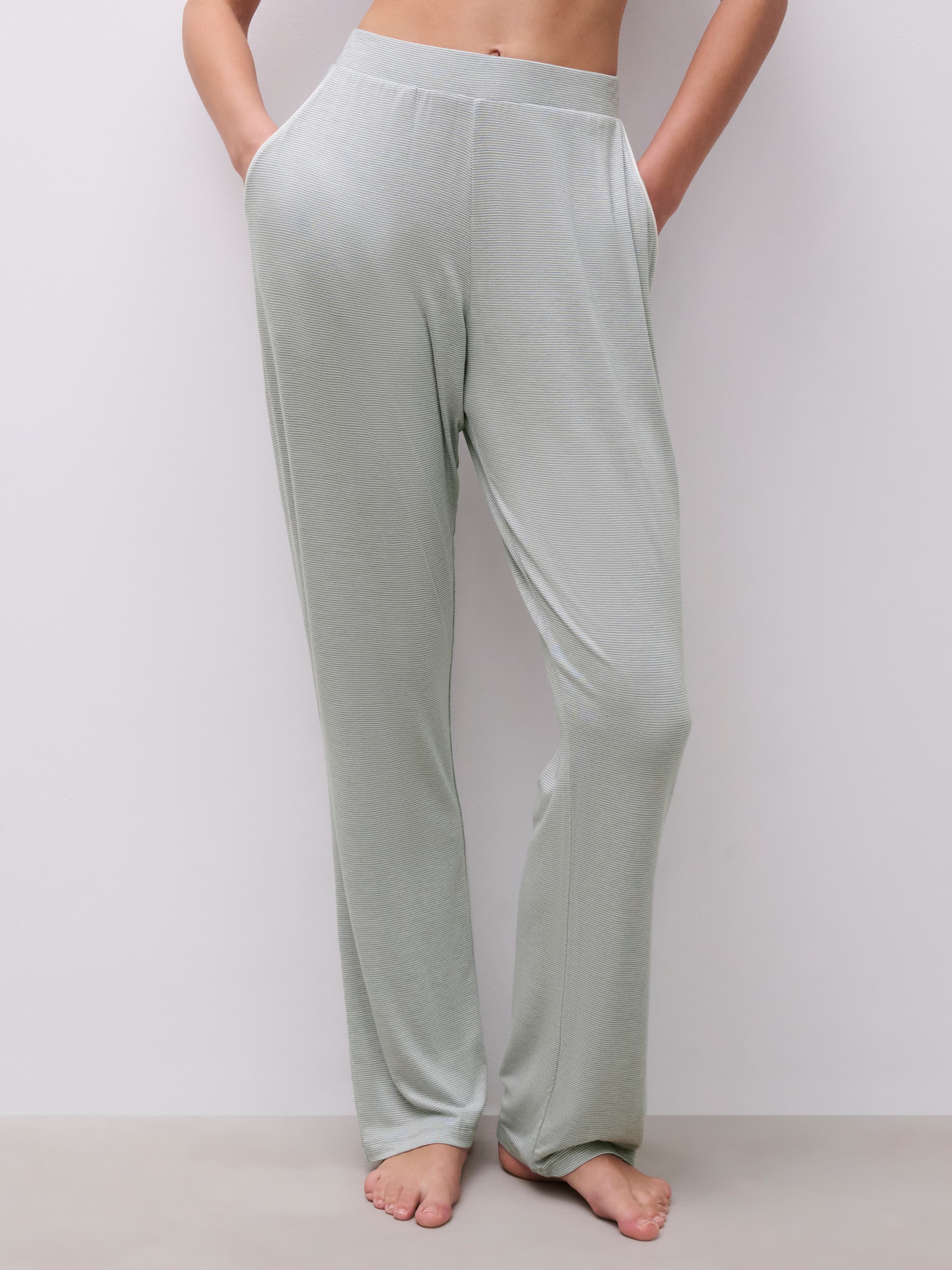 Lange broek - Oil blue / Egret