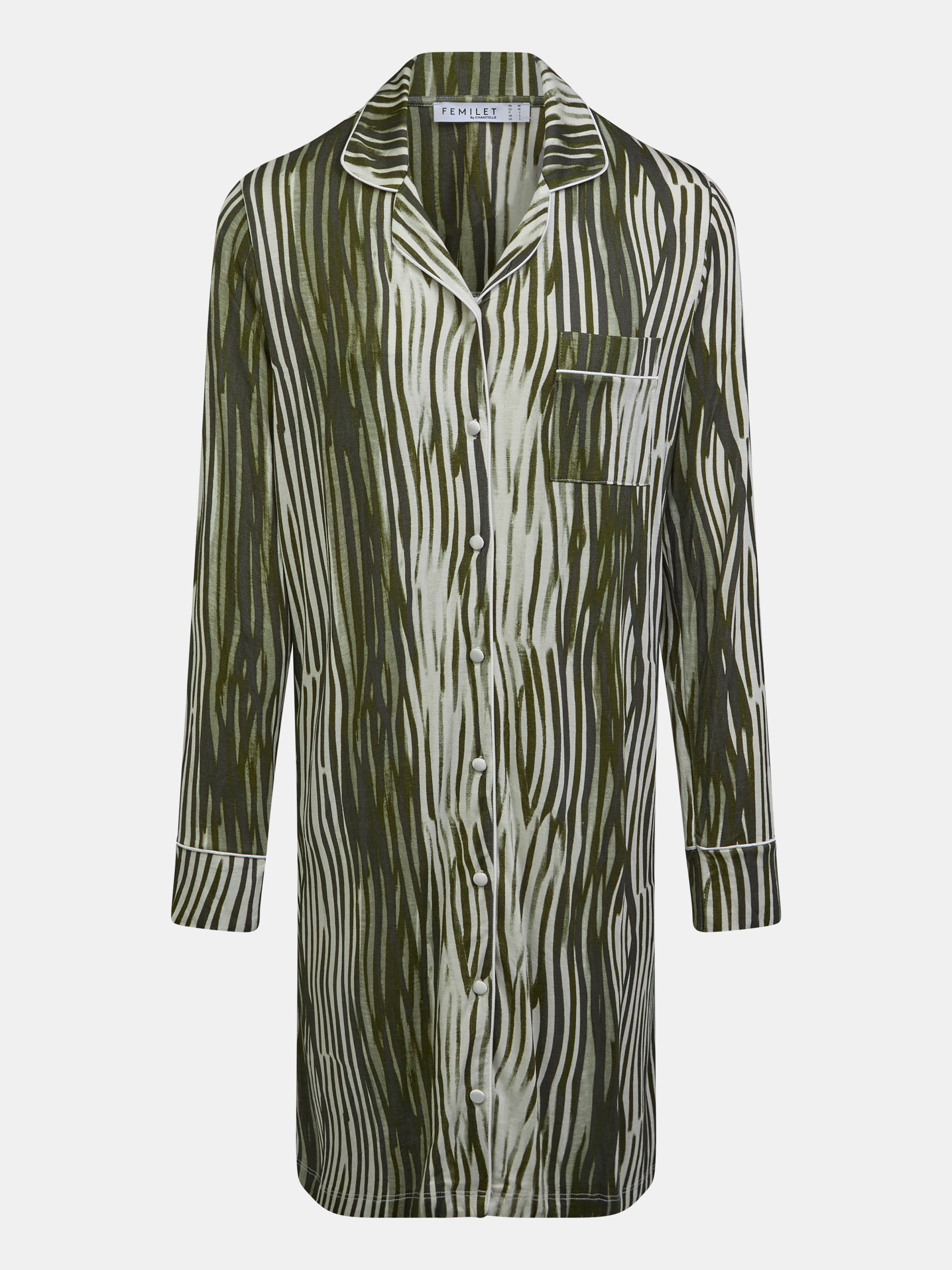 Nachthemd lange mouw - Green Lines