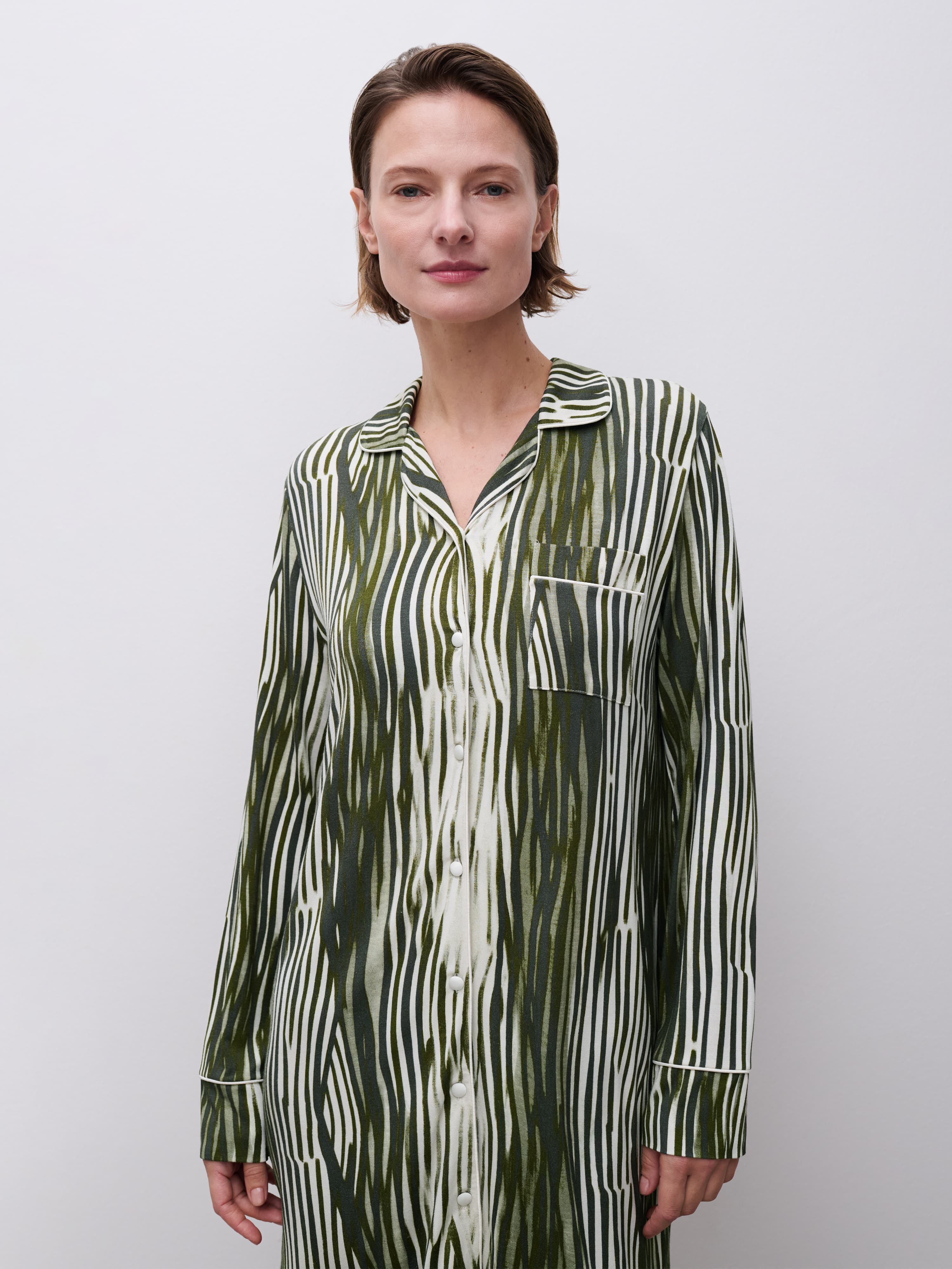 Nachthemd lange mouw - Green Lines