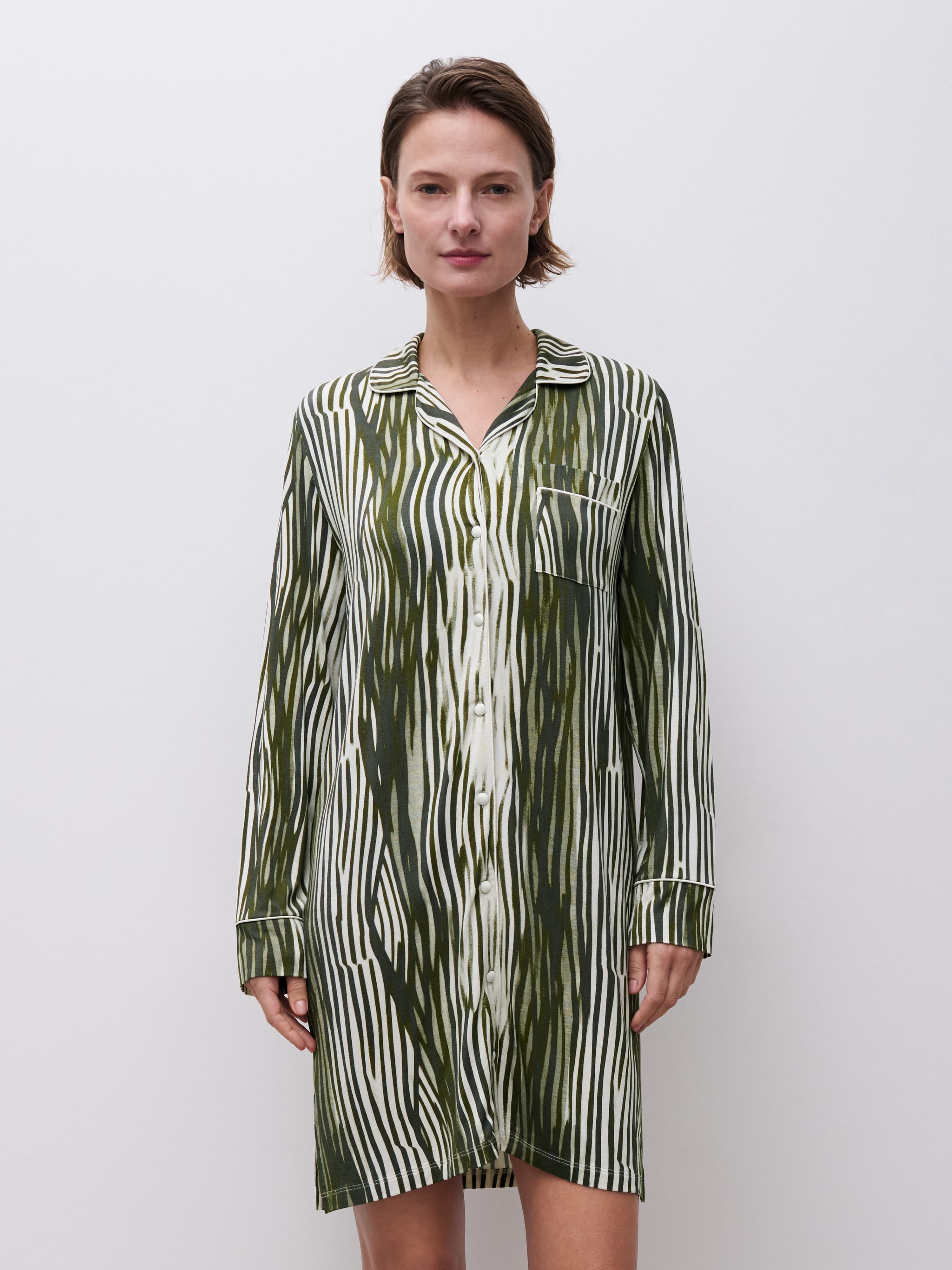 Nachthemd lange mouw - Green Lines