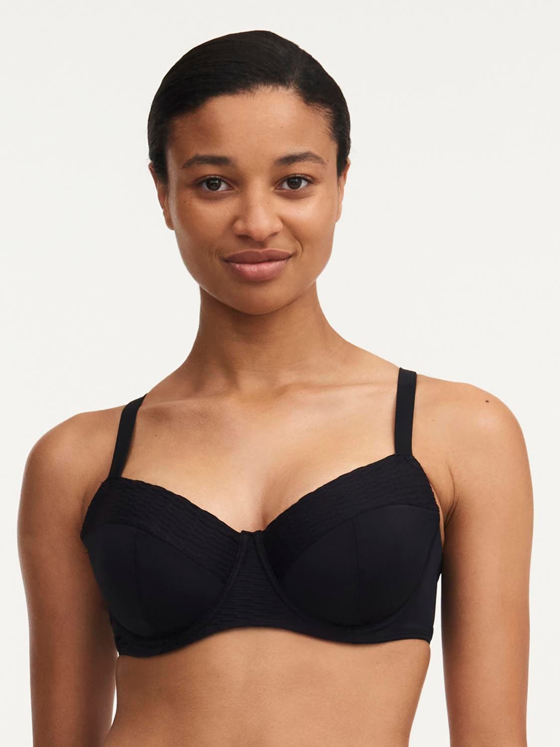 SW BRA UNDERW. COVERING - Zwart