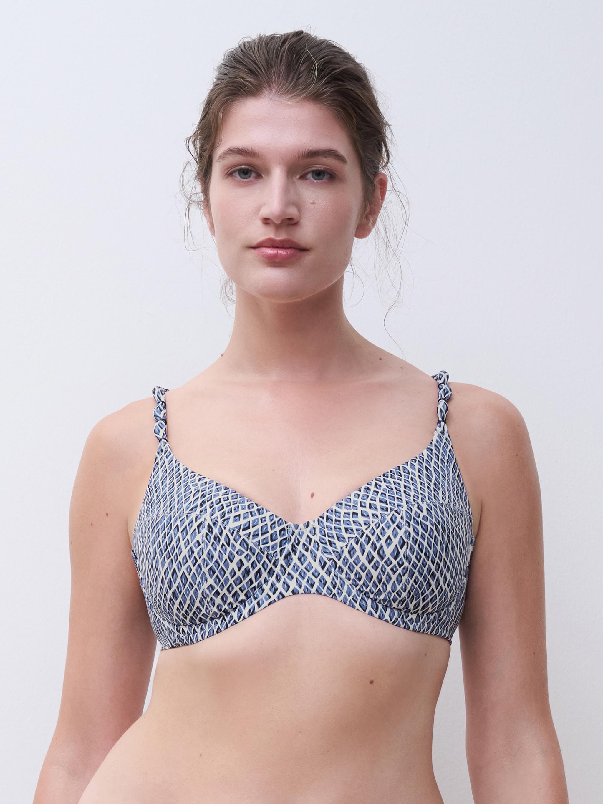 Niet voorgevormde bikinitop - Blue Reptile
