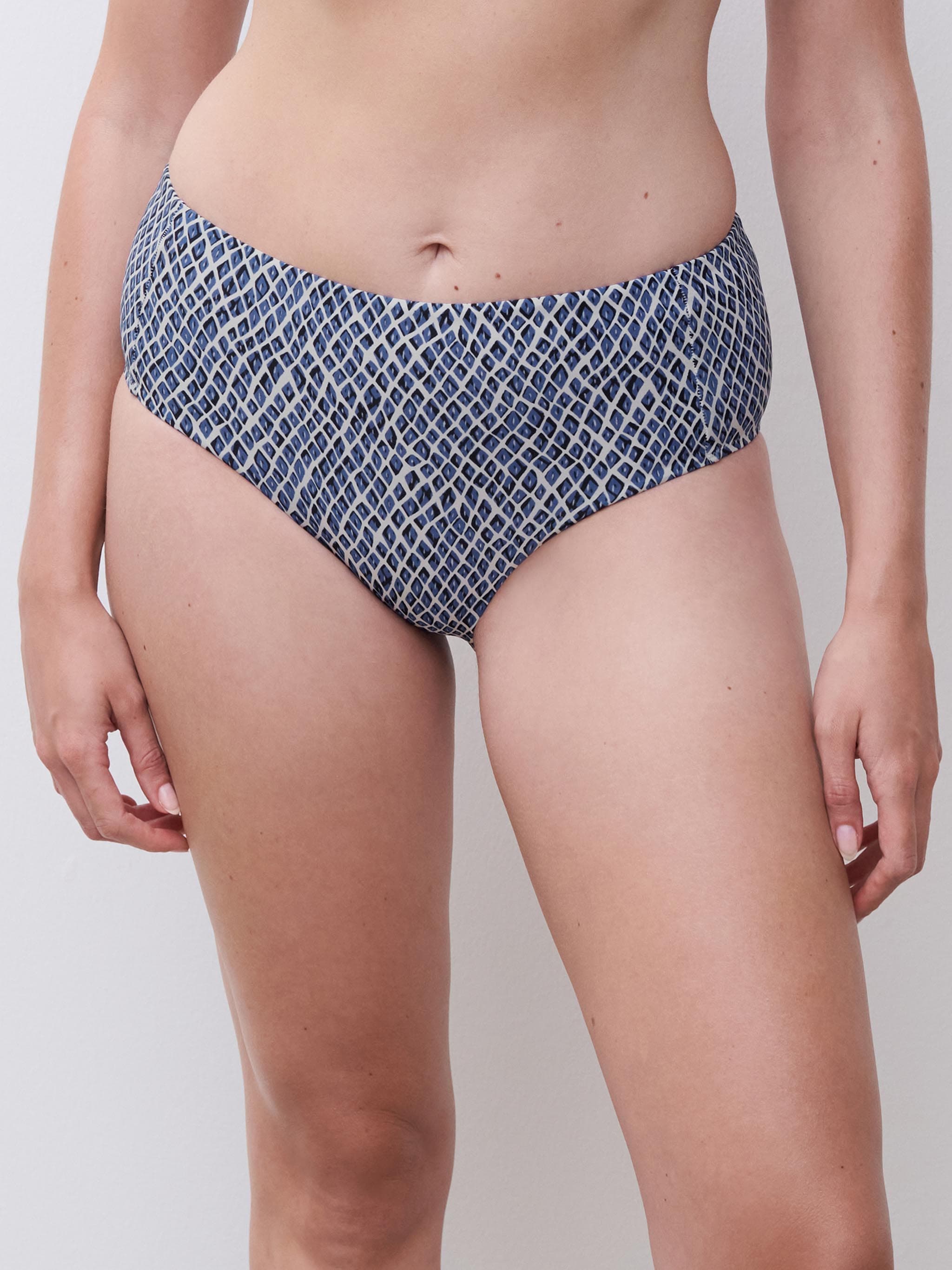Mid bikini broekje - Blue Reptile