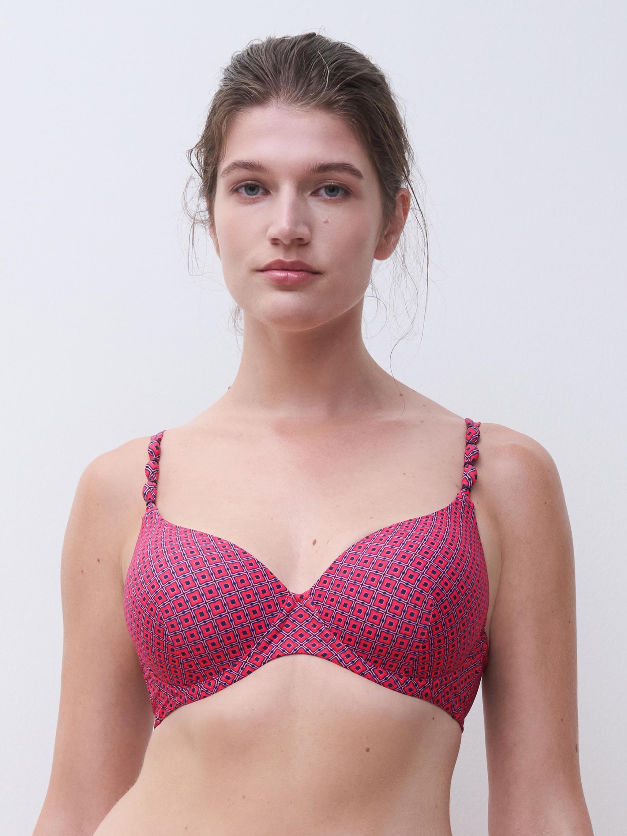Voorgevormde bikini top - Tie print