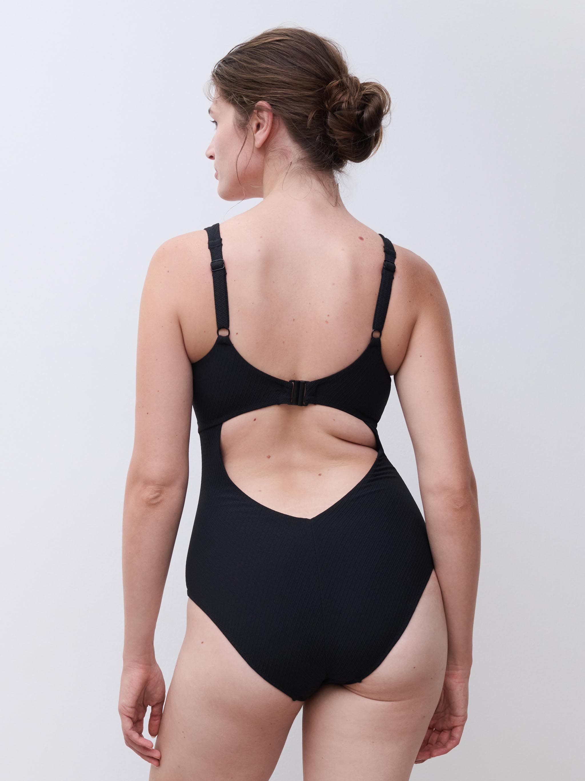Beugelloos badpak met softcups - Zwart