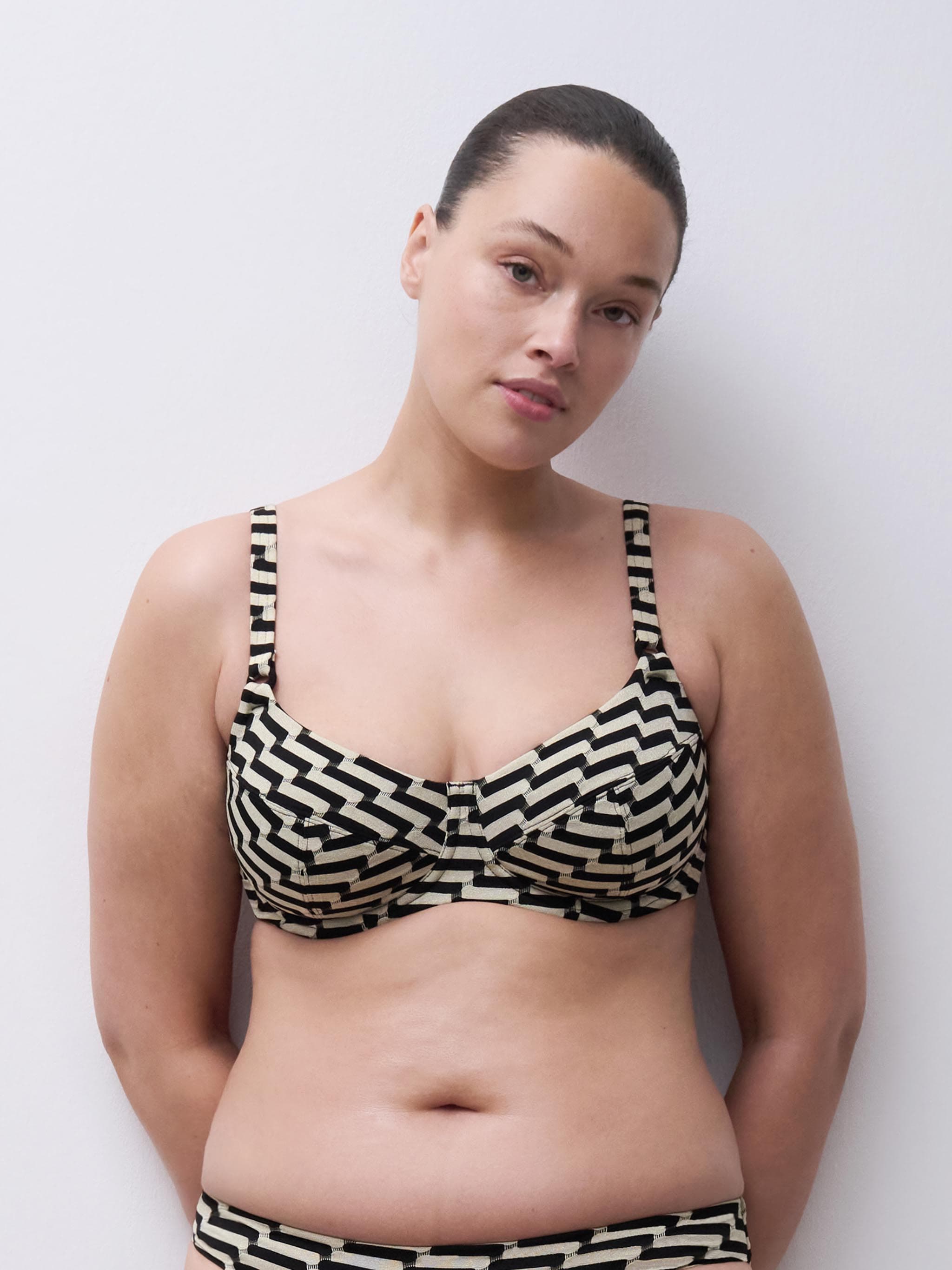 Niet voorgevormde bikinitop - Golden black