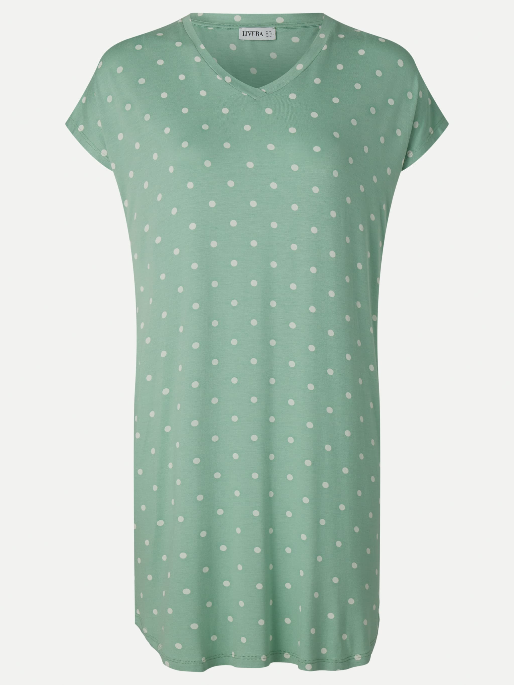 Nachthemd korte mouw - Egret Dots