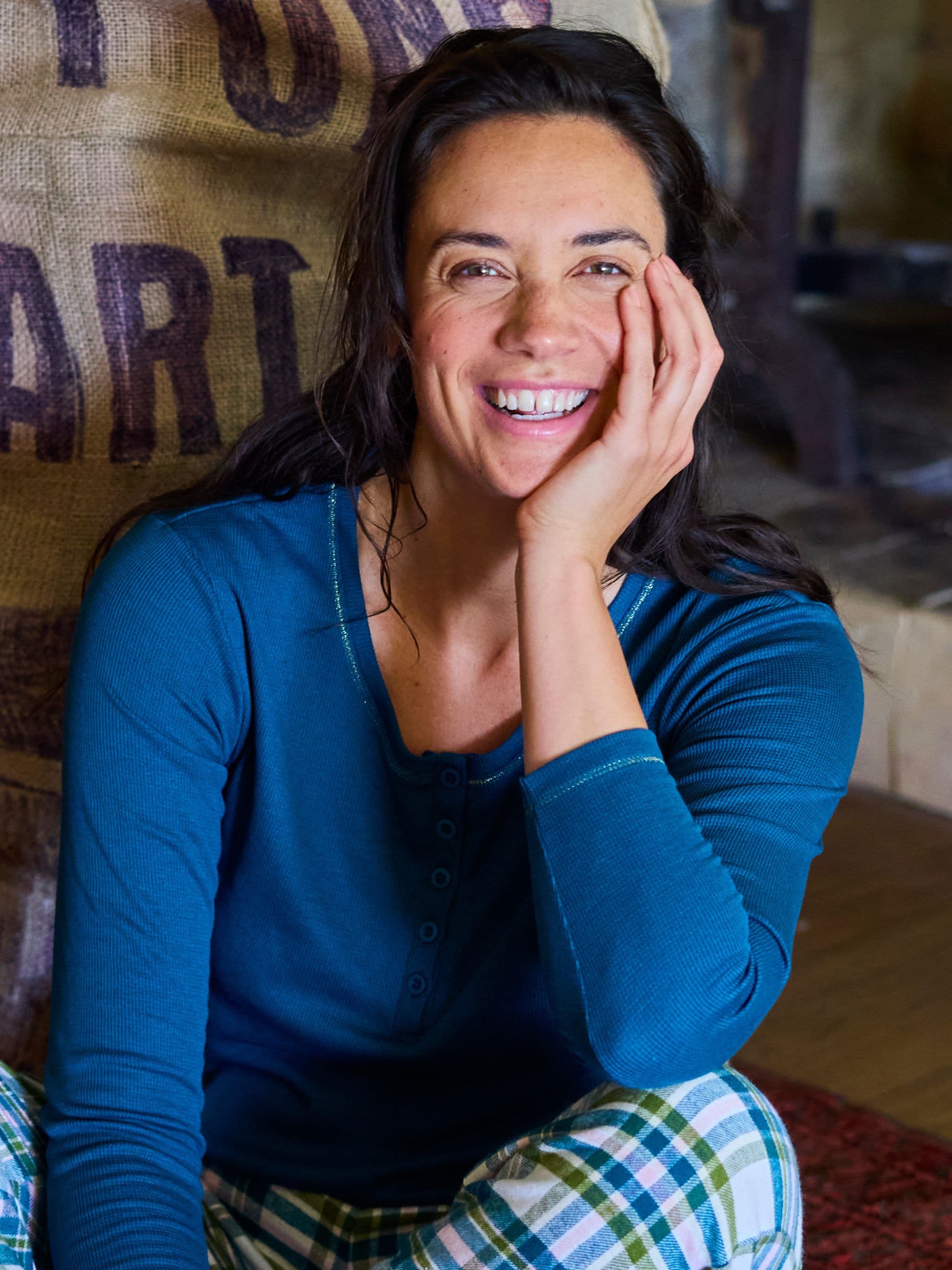 Top lange mouw - Donker Groen