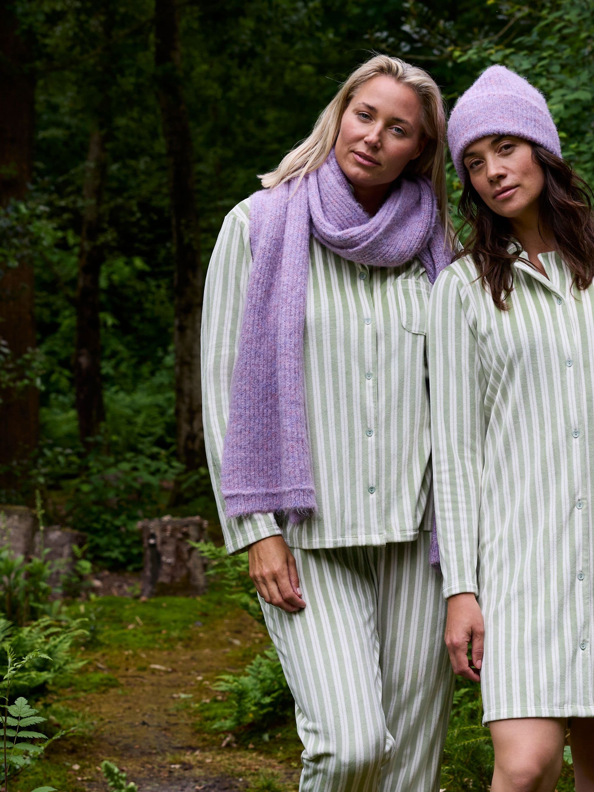 Pyjama lange mouw - Swamp/Egret